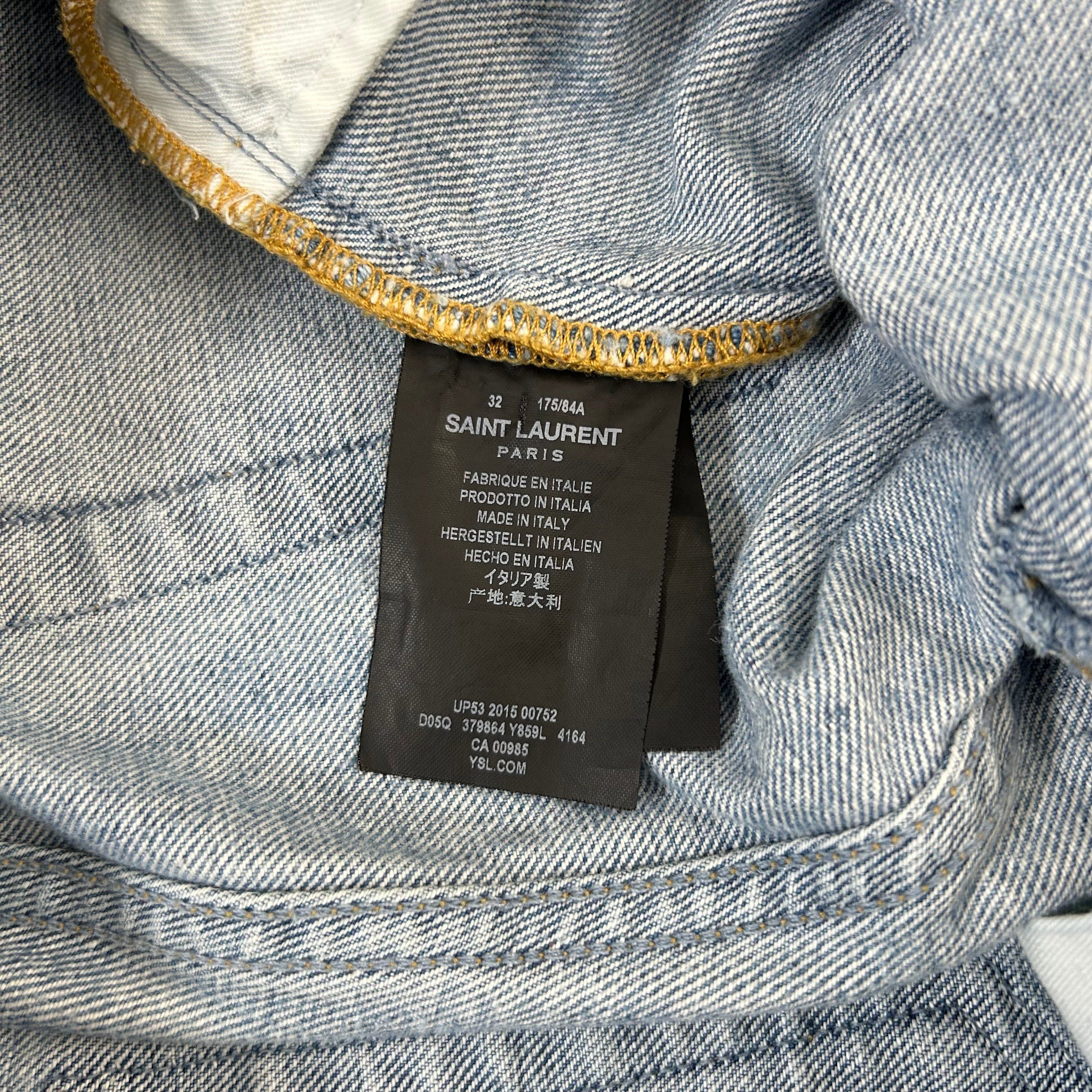 Saint Laurent Paris Saint Laurent D02 Blue Skinny Jeans Size US 32 / EU 48 - 8 Thumbnail