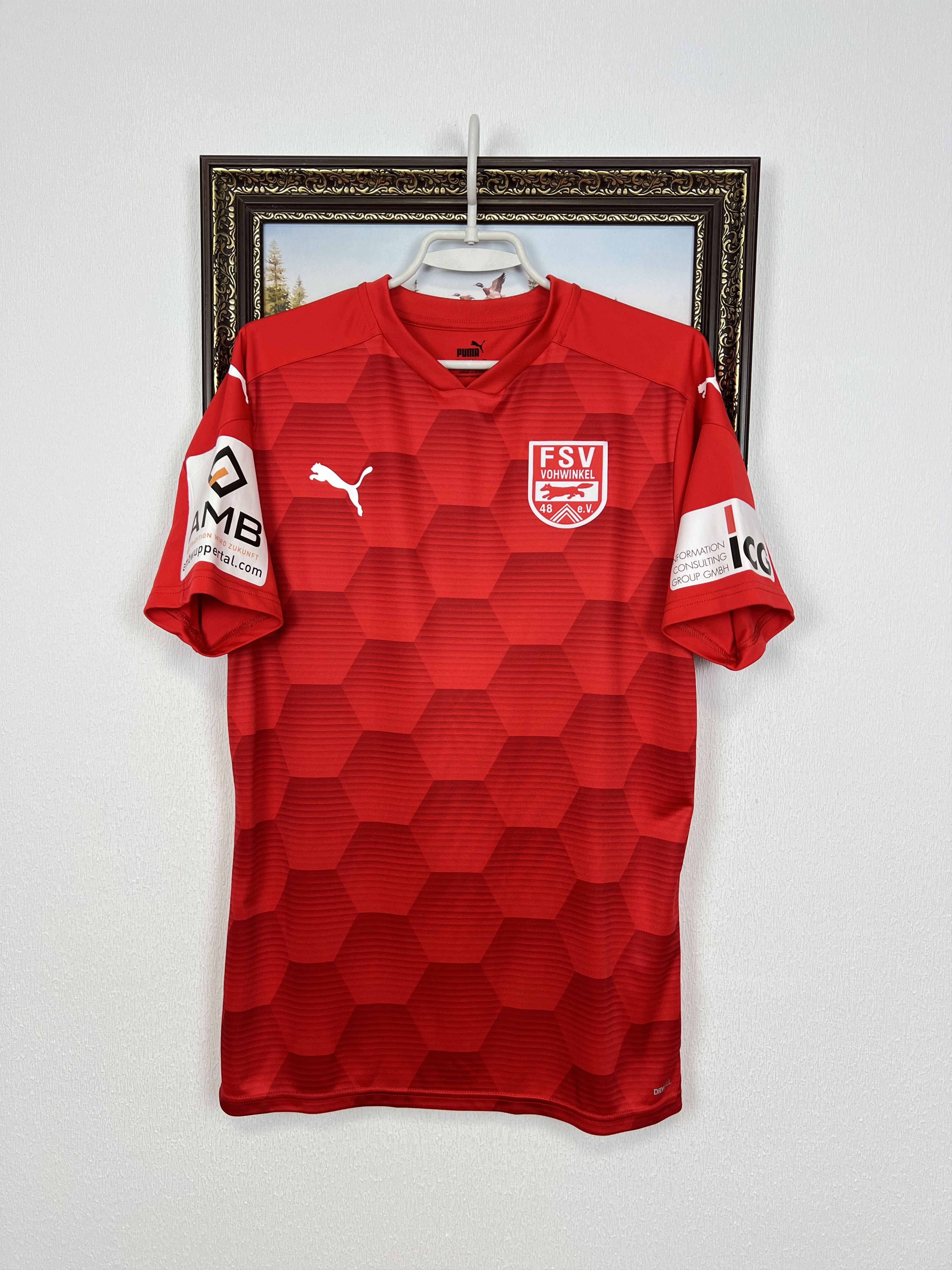 Puma FSV Vohwinkel Shirt Match Worn Baudenbacher Puma Tee Size US L / EU 52-54 / 3 - 1 Thumbnail