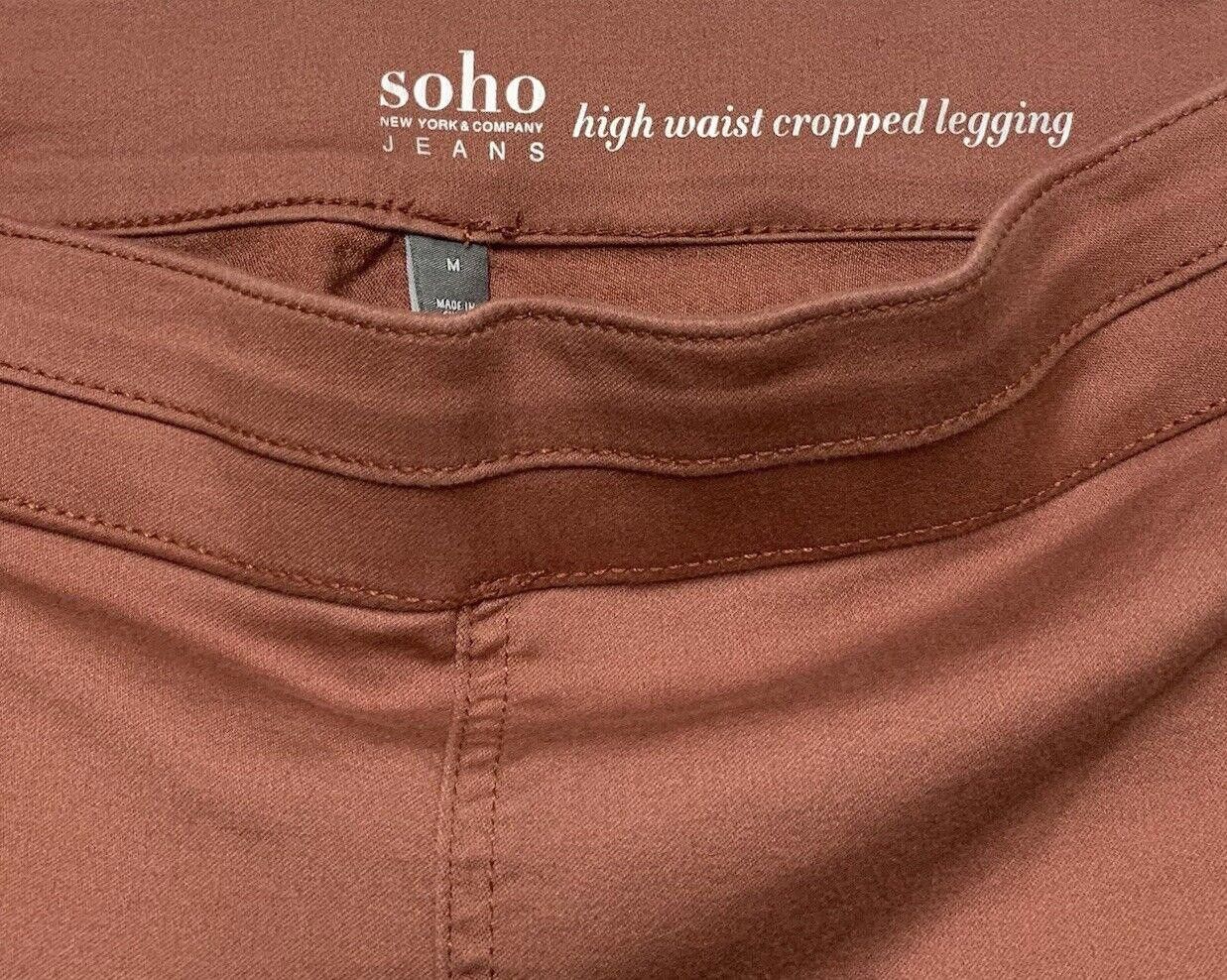 Other Soho Women's M High Waist Legging Pink Mauve Cropped Size 32" / US 10 / IT 46 - 12 Thumbnail