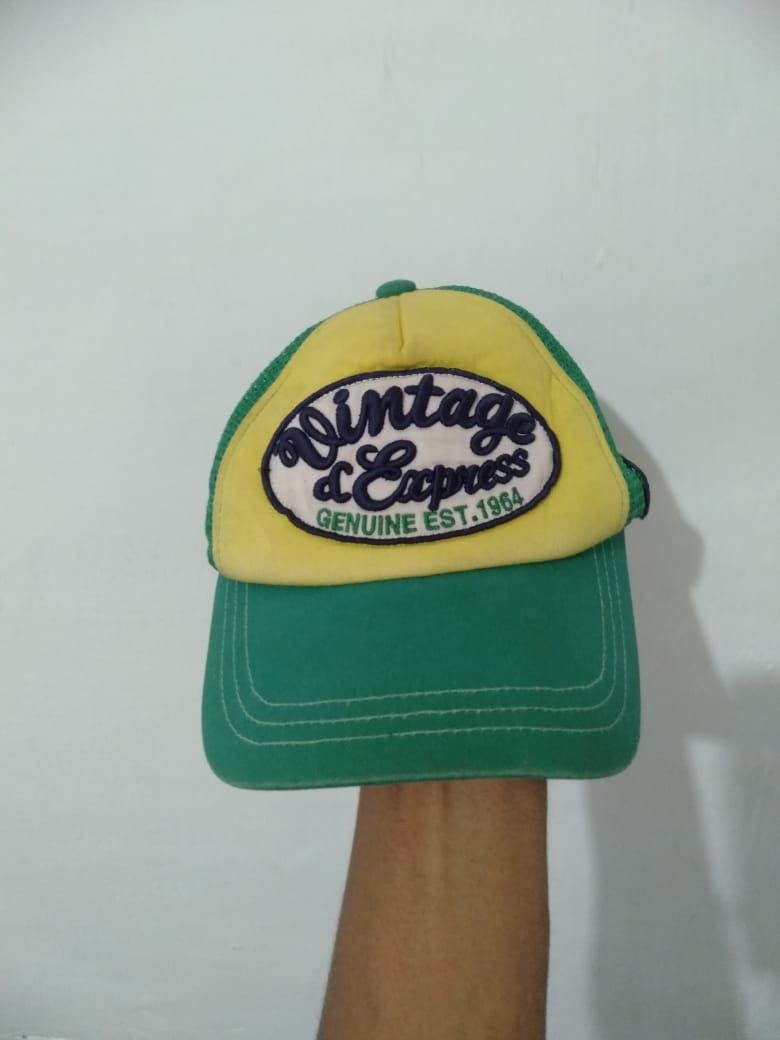 Japanese Brand Vintage d'express power Energi Trucker Hat Size ONE SIZE - 2 Thumbnail