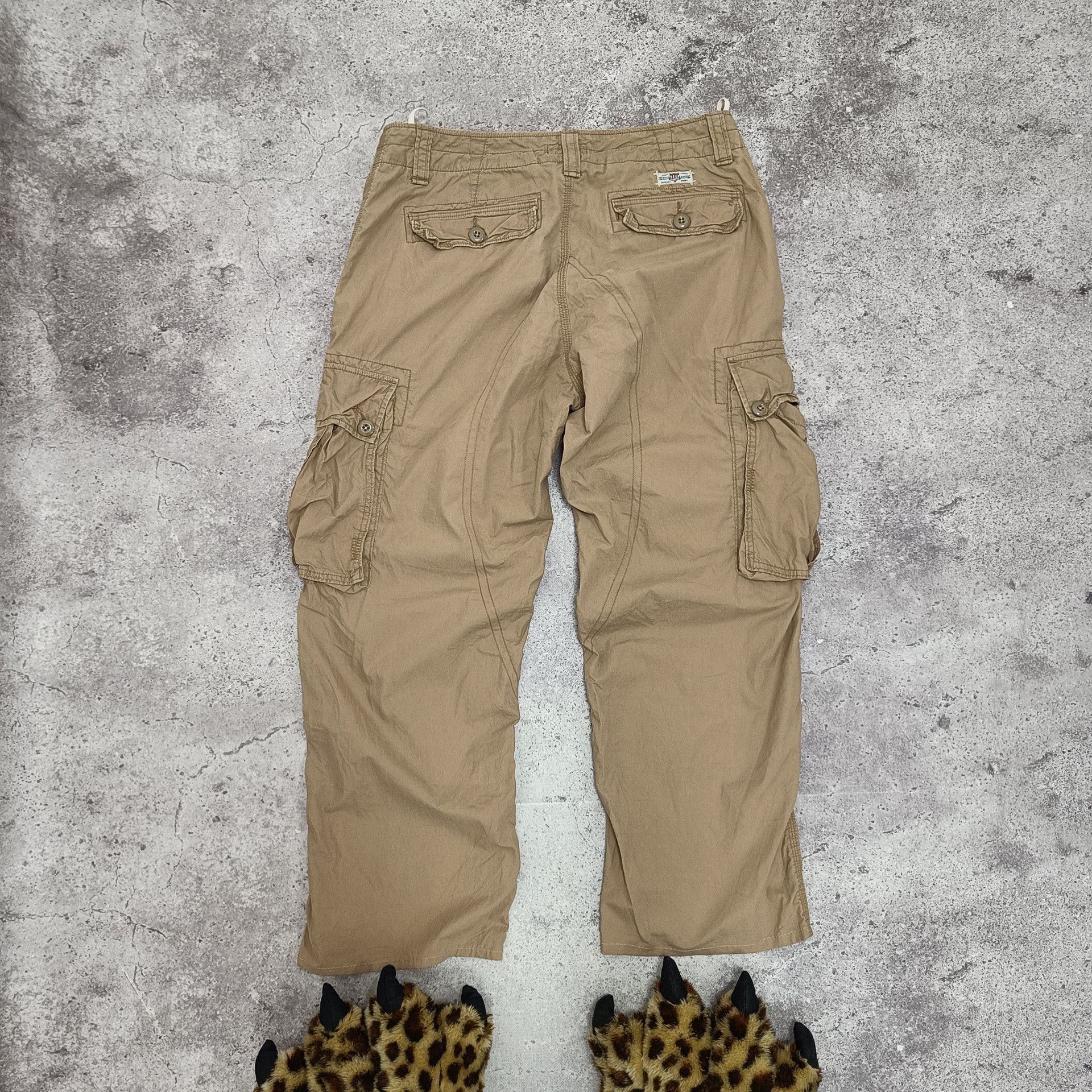 Other Vintage PRL Baggy Bondage Cargo Pants cropped Size US 34 / EU 50 - 9 Thumbnail