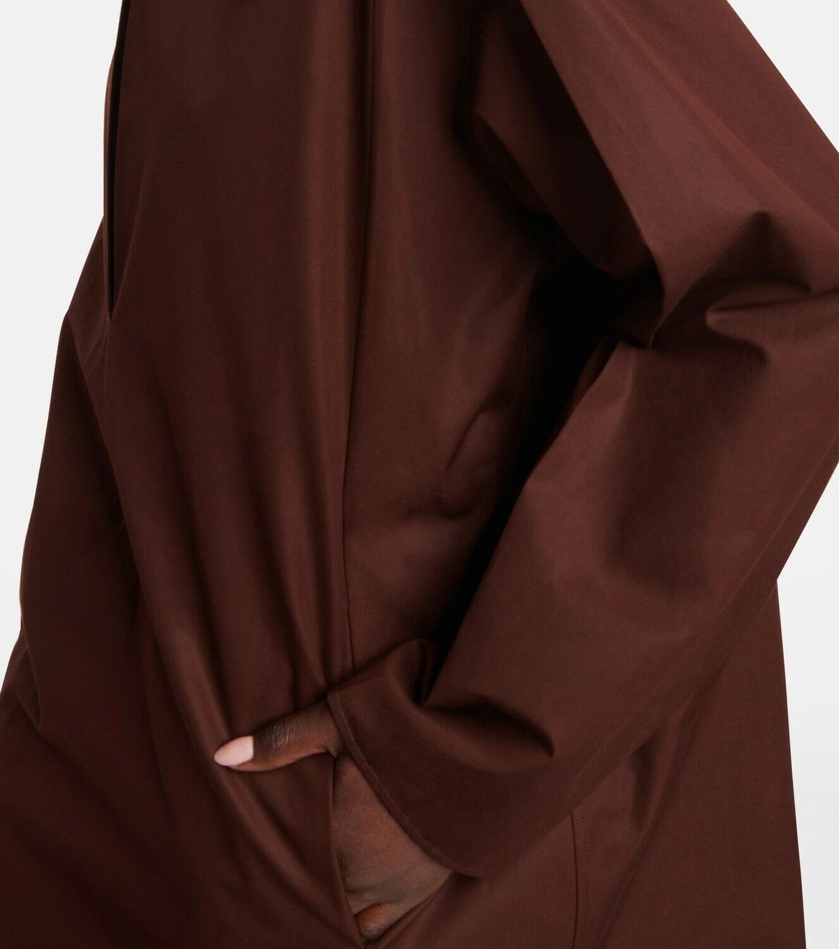 Jil Sander o1y0925 Mini Dress in Chocolate Brown Size M / US 6-8 / IT 42-44 - 3 Thumbnail