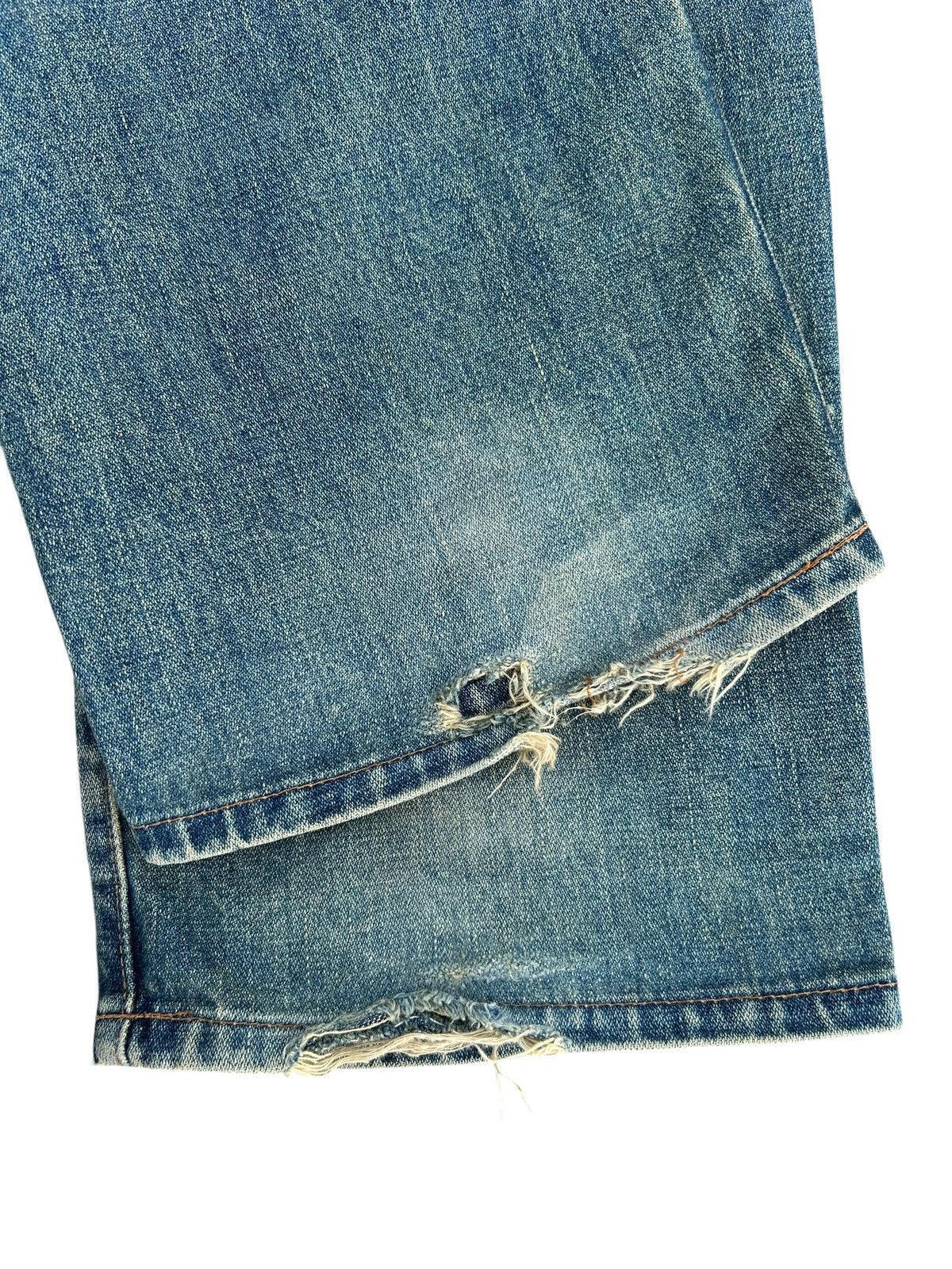 Kapital Vintage Buckle Back Wrangler Blue Bell Distressed Denim Jean Size US 30 / EU 46 - 9 Thumbnail