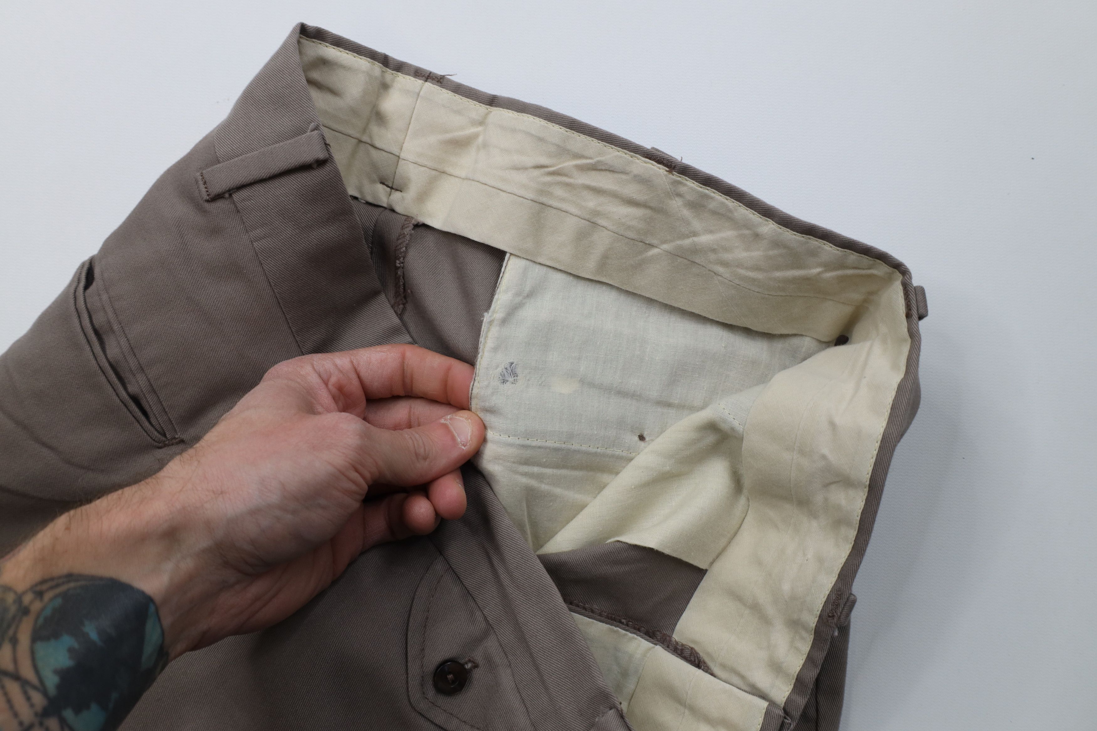 Vintage Vintage 70s Streetwear Blend Wide Leg Chino Pants USA Size US 34 / EU 50 - 8 Thumbnail