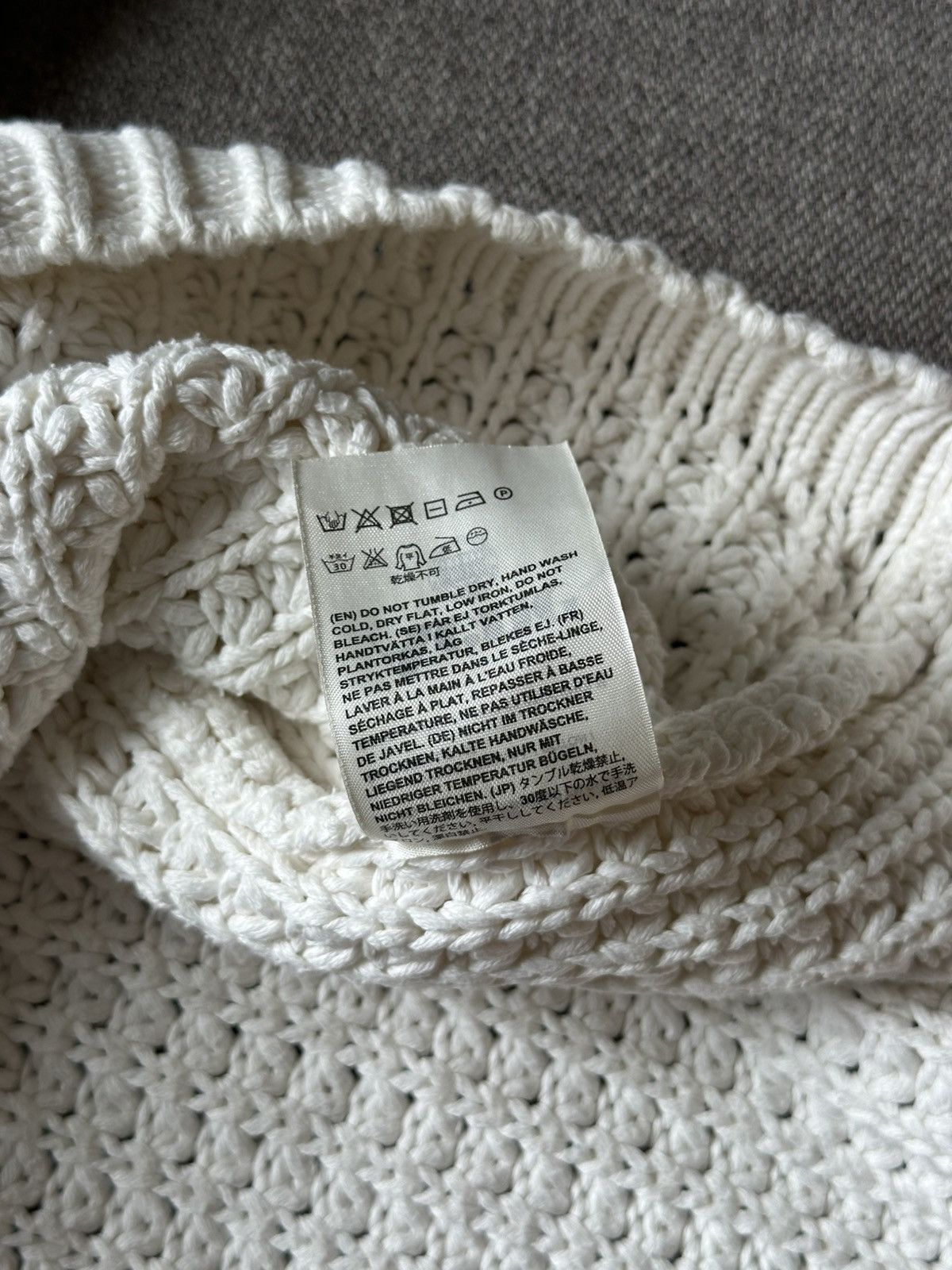 Acne Studios Acne Studios Sapata Solid PSS13 waffle knitted sweater Size S / US 4 / IT 40 - 6 Thumbnail