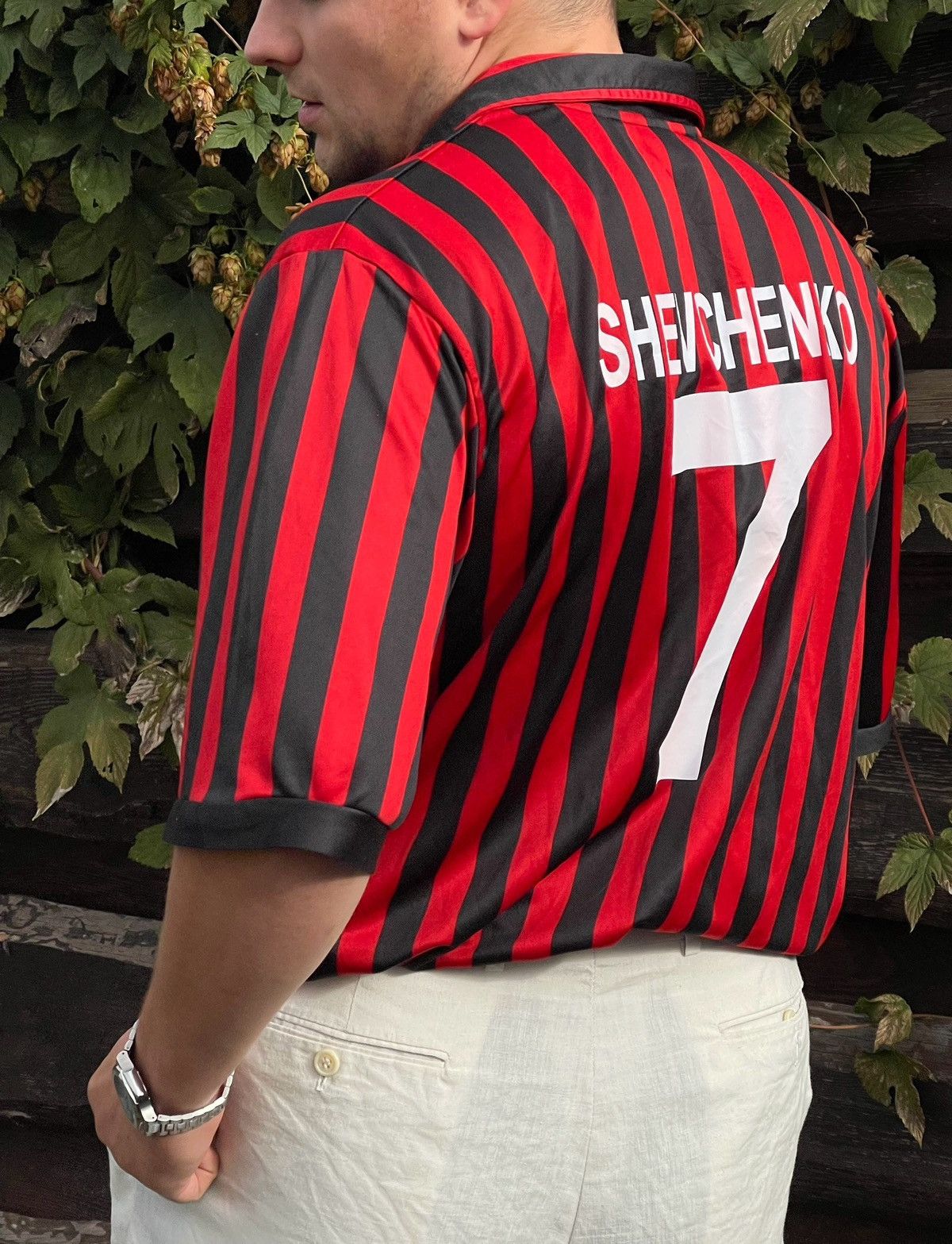 Adidas × Vintage 1999/2000 Adidas Milan #7 Shevchenko vintage soccer jersey Size US XL / EU 56 / 4 - 18 Thumbnail