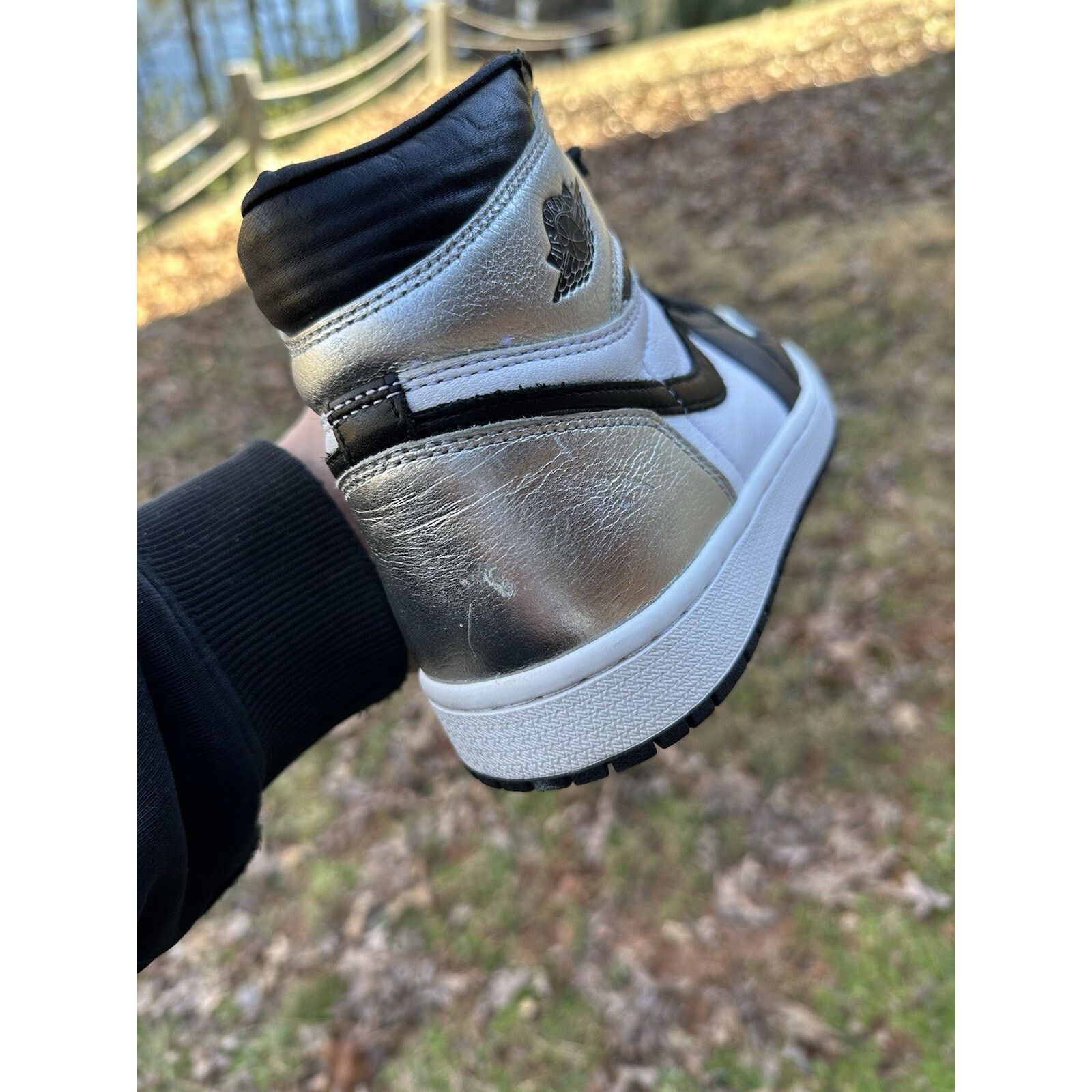 Jordan Brand Jordan 1 High OG Metallic Silver W - Size 8w/6.5m Size US 8 / IT 38 - 10 Thumbnail