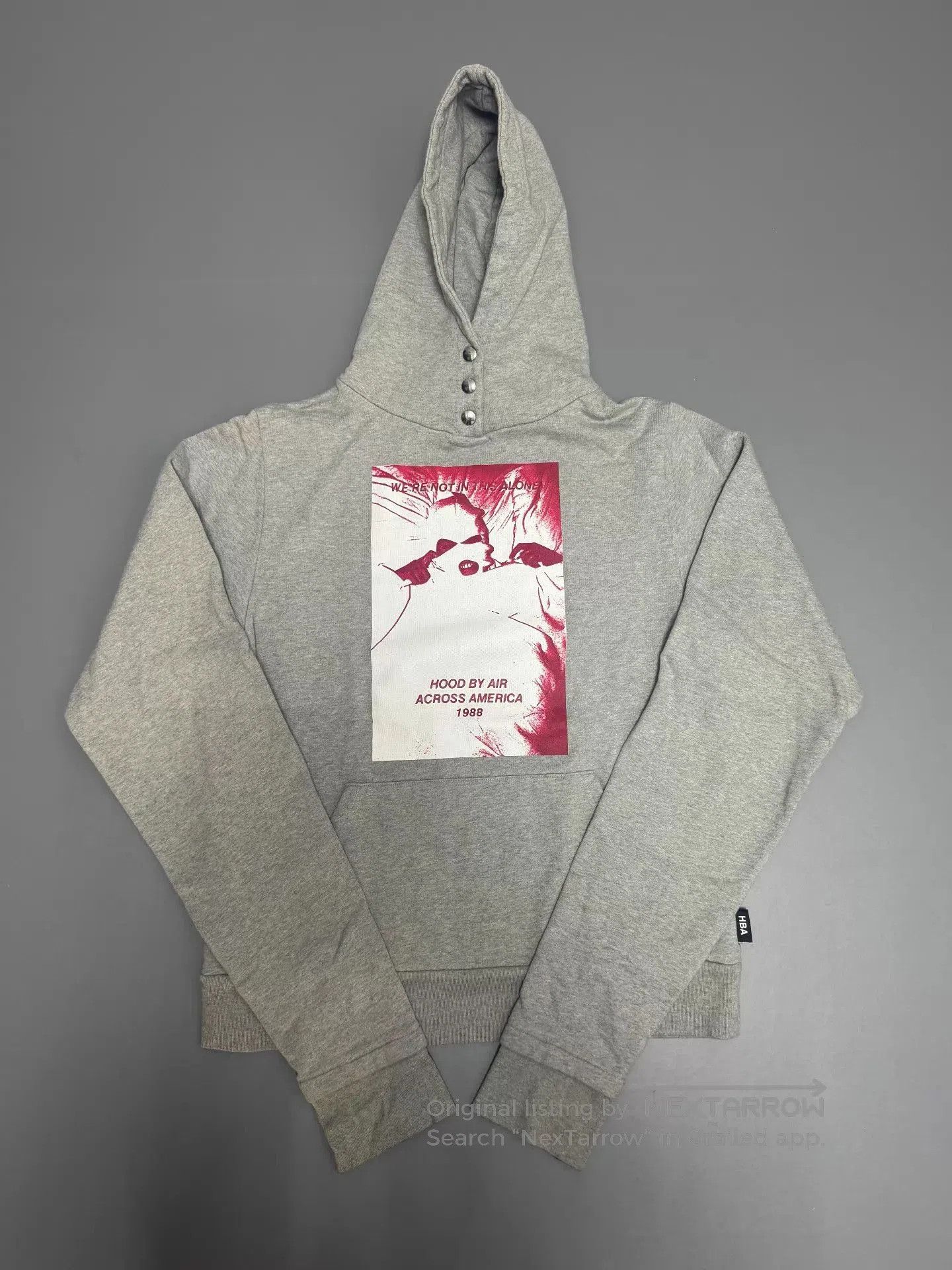 Hood By Air Gray Graphic Print Hoodie with Hood and Pocket. Size US M / EU 48-50 / 2 - 1 Thumbnail