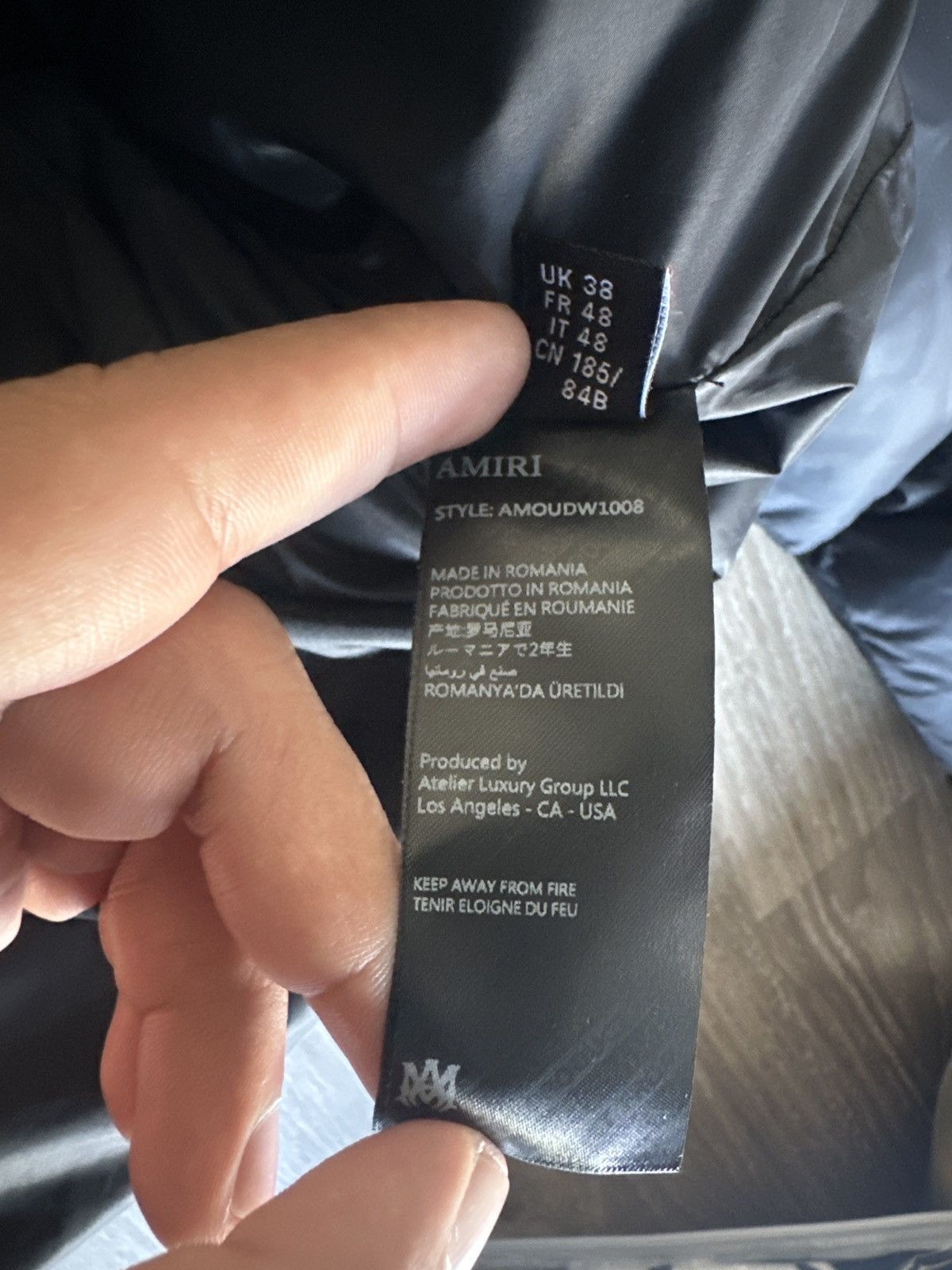 Amiri Bones Down Amiri Puffer Jacket Size US M / EU 48-50 / 2 - 4 Thumbnail