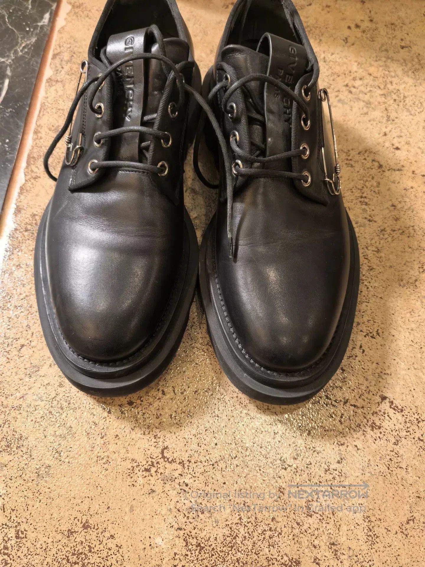 Givenchy Givenchy Black Lambskin Thick. Size US 6 / EU 39 - 1 Thumbnail