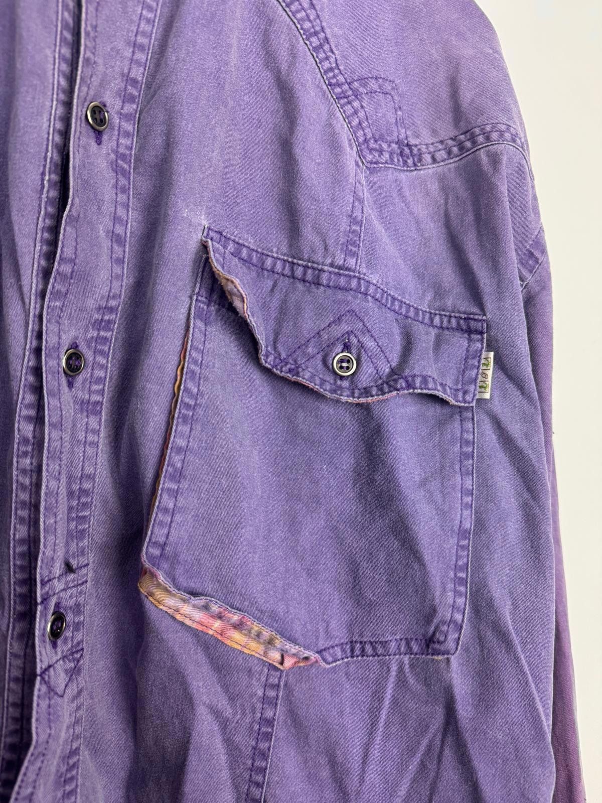 Other Vintage Lambert & Lynch Purple Wash Ombré Shirt - Size XL Size US XL / EU 56 / 4 - 4 Thumbnail