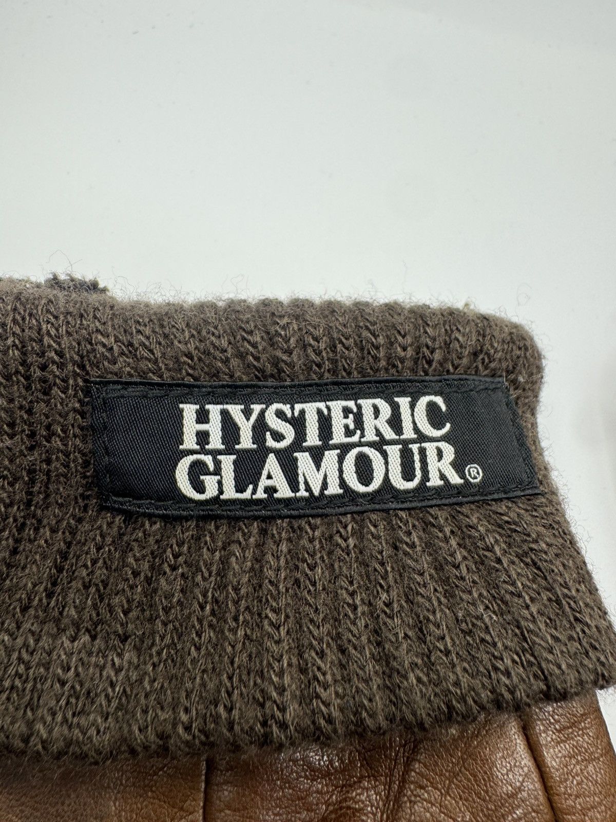 Hysteric Glamour Hysteric Glamour Brown Leather Gloves Size ONE SIZE - 6 Thumbnail
