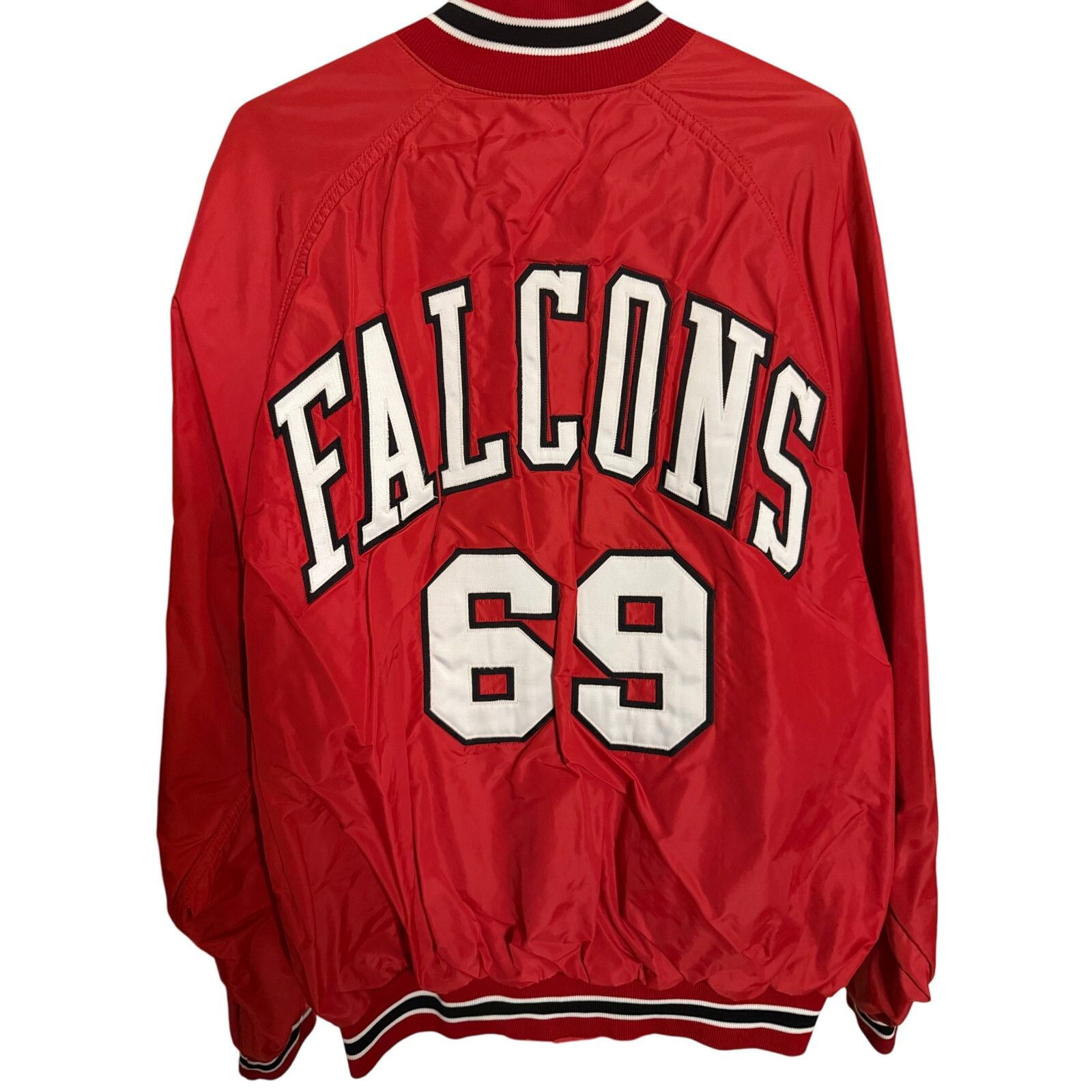 Russell Athletic Vintage Atlanta Falcons Satin Jacket Size US L / EU 52-54 / 3 - 1 Thumbnail