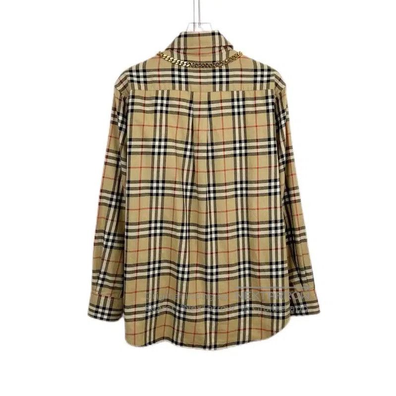 Burberry Burberry Women's Khaki Long Sleeve Shirt. Size S / US 4 / IT 40 - 2 Thumbnail