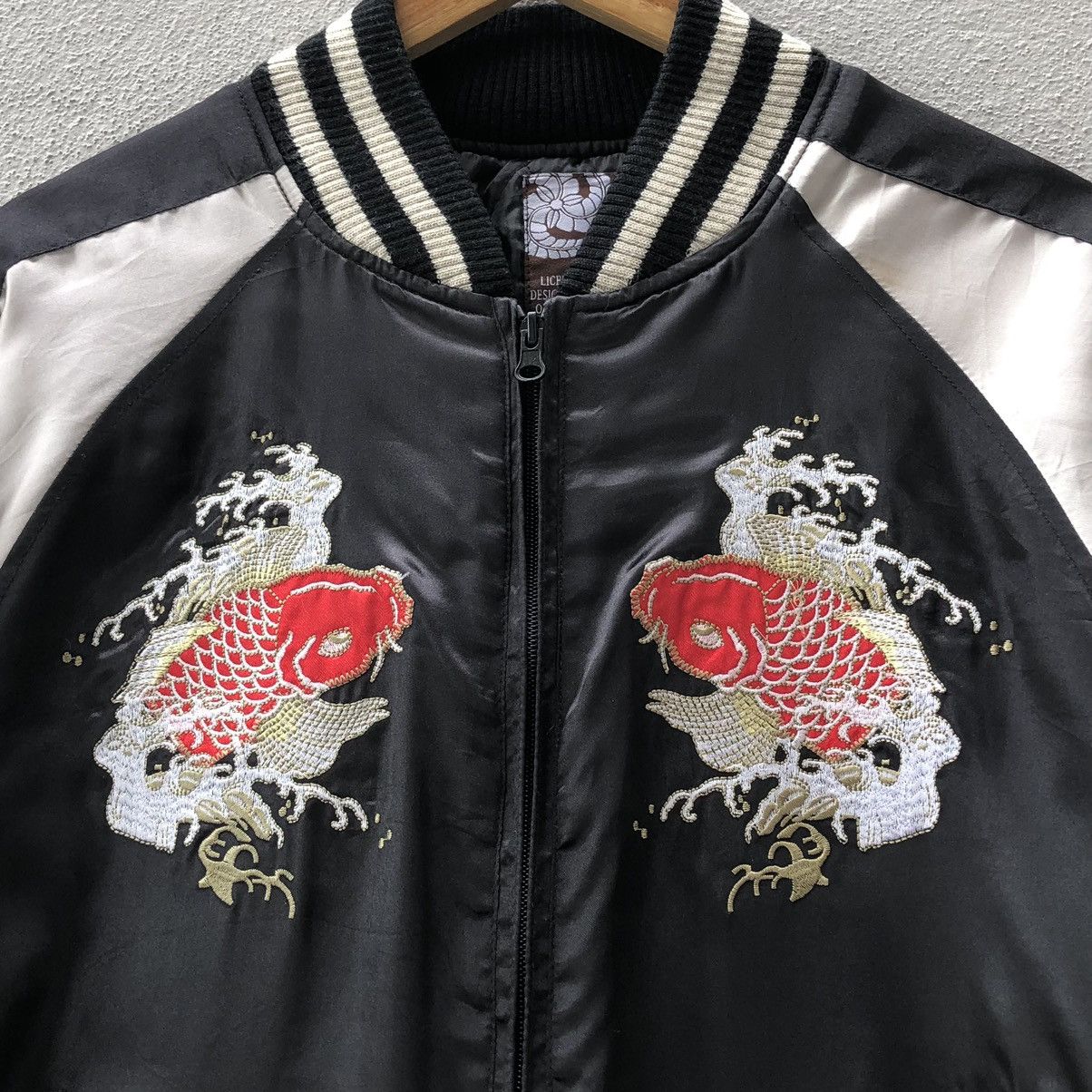 Japanese Brand Japanese Brand Embroidery Koi Satin Sukajan Jacket Size US L / EU 52-54 / 3 - 2 Thumbnail