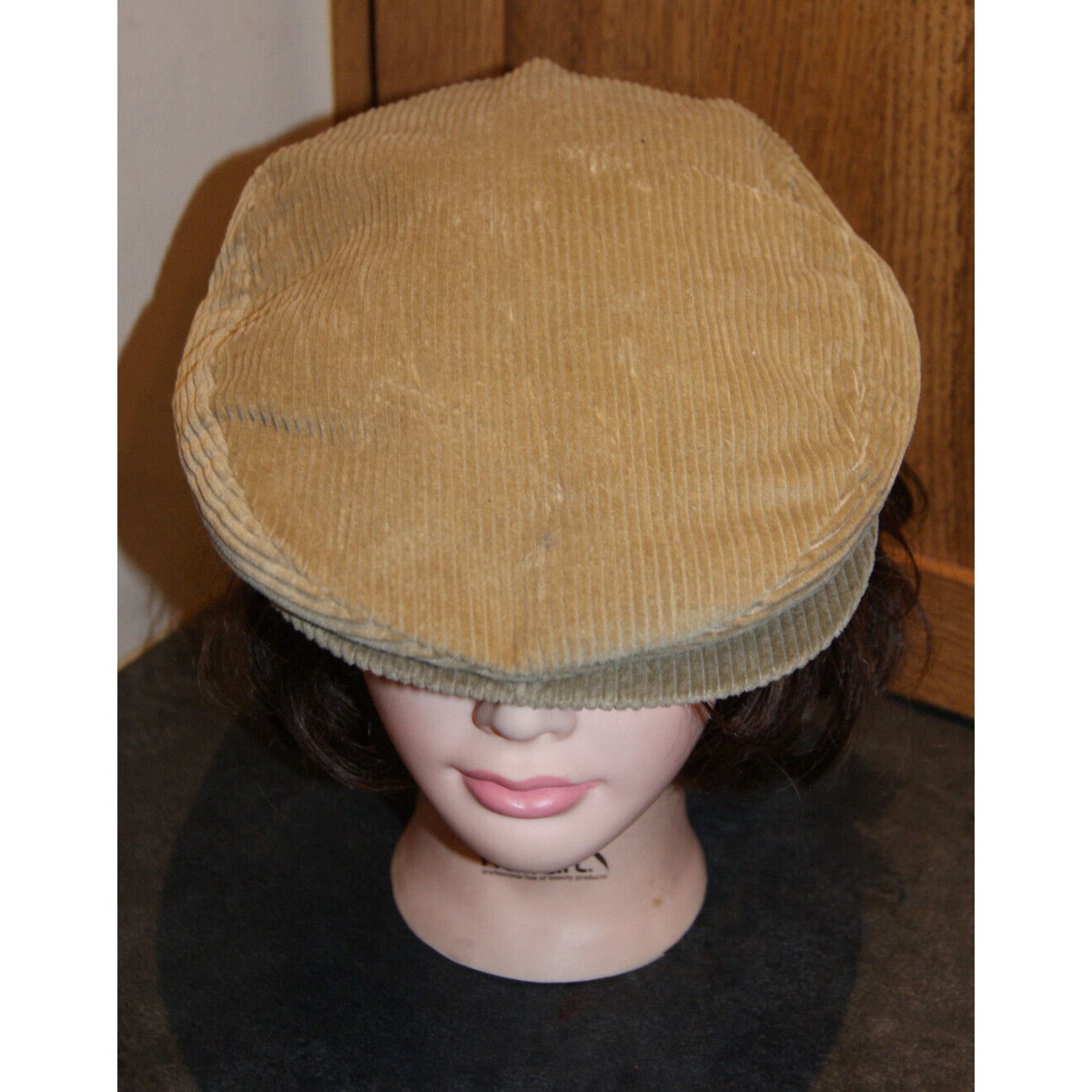 Other VTG Corduroy Cabbie Newsboy Hat Satin Lined Union USA M Size ONE SIZE - 2 Thumbnail