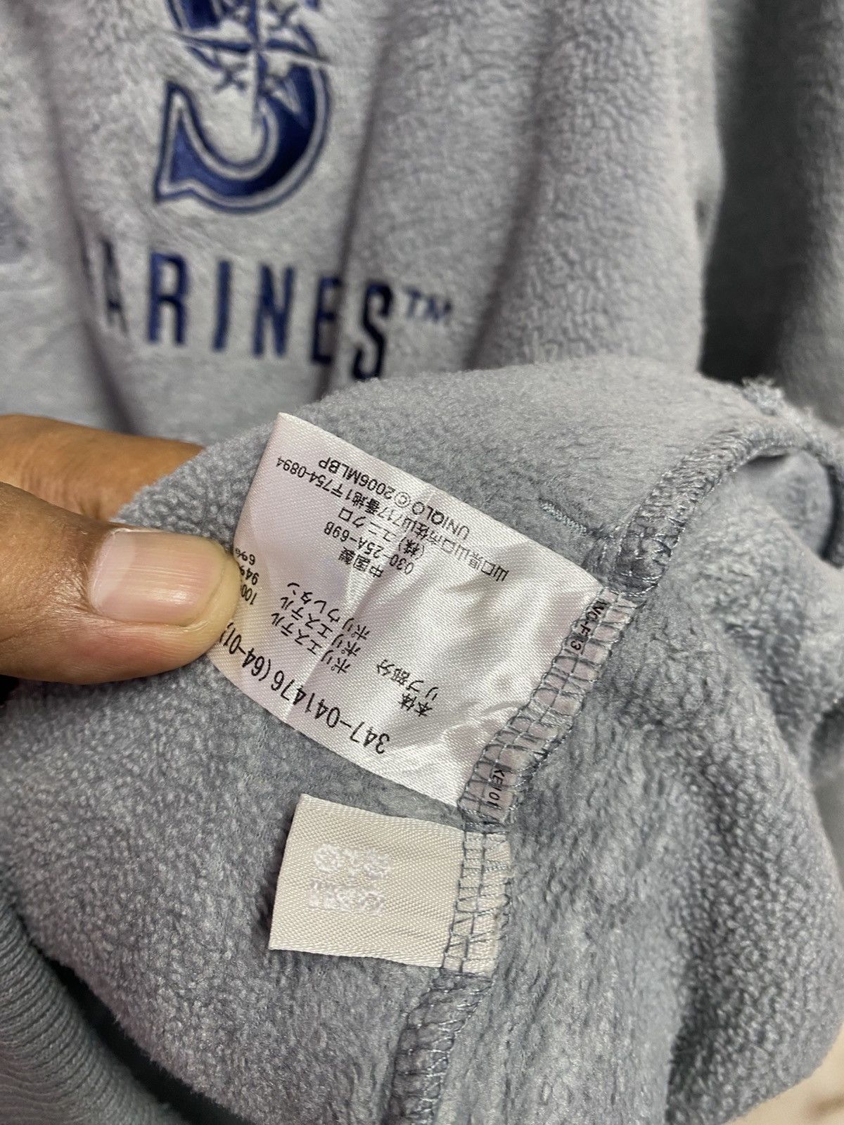 New York Yankees vintage MLB Seattle Mariners half-zip fleece sweatshirt Size US XL / EU 56 / 4 - 4 Thumbnail
