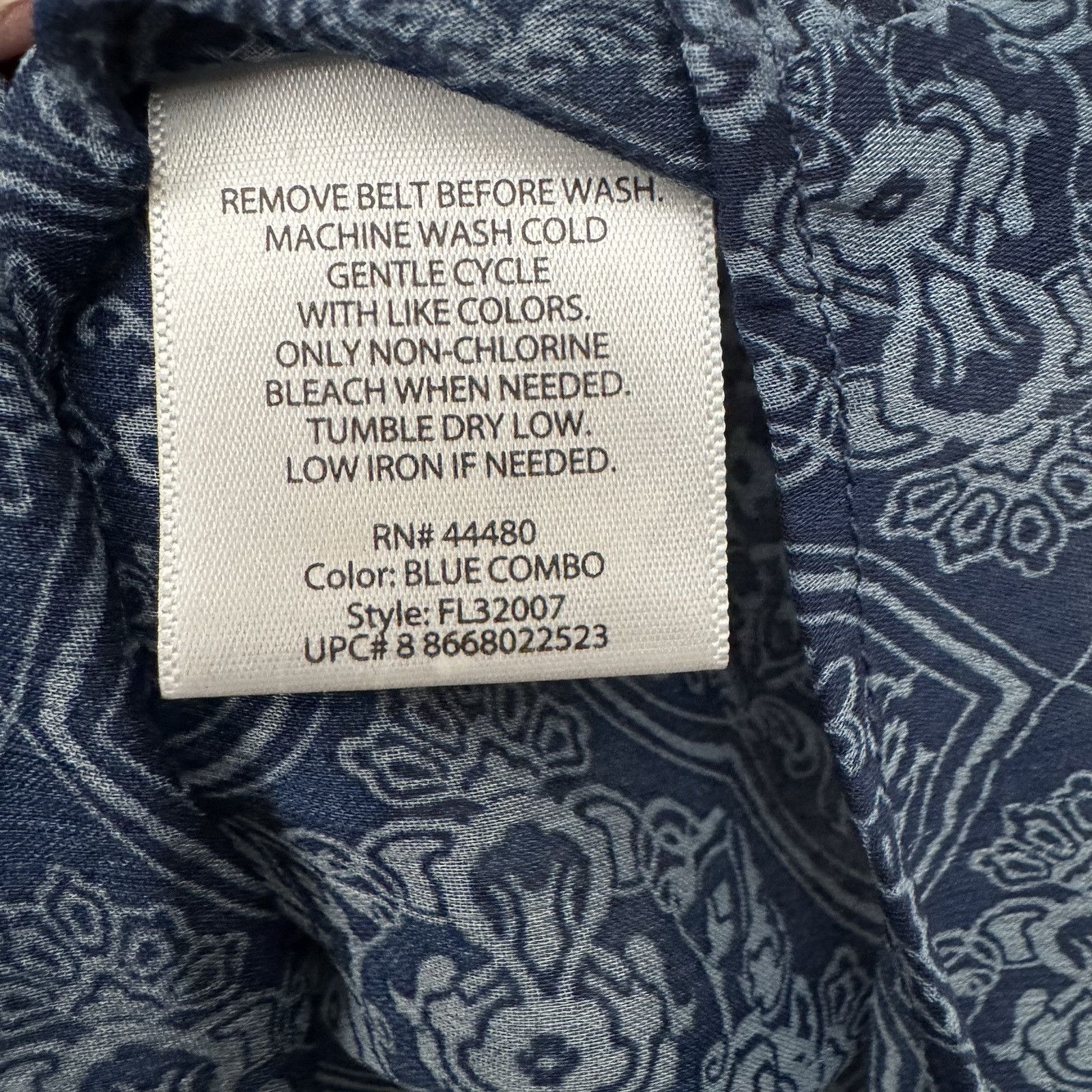Faded Glory Peasant Blouse Womens M Boho Paisley Romantic Cottagecore Size M / US 6-8 / IT 42-44 - 6 Thumbnail