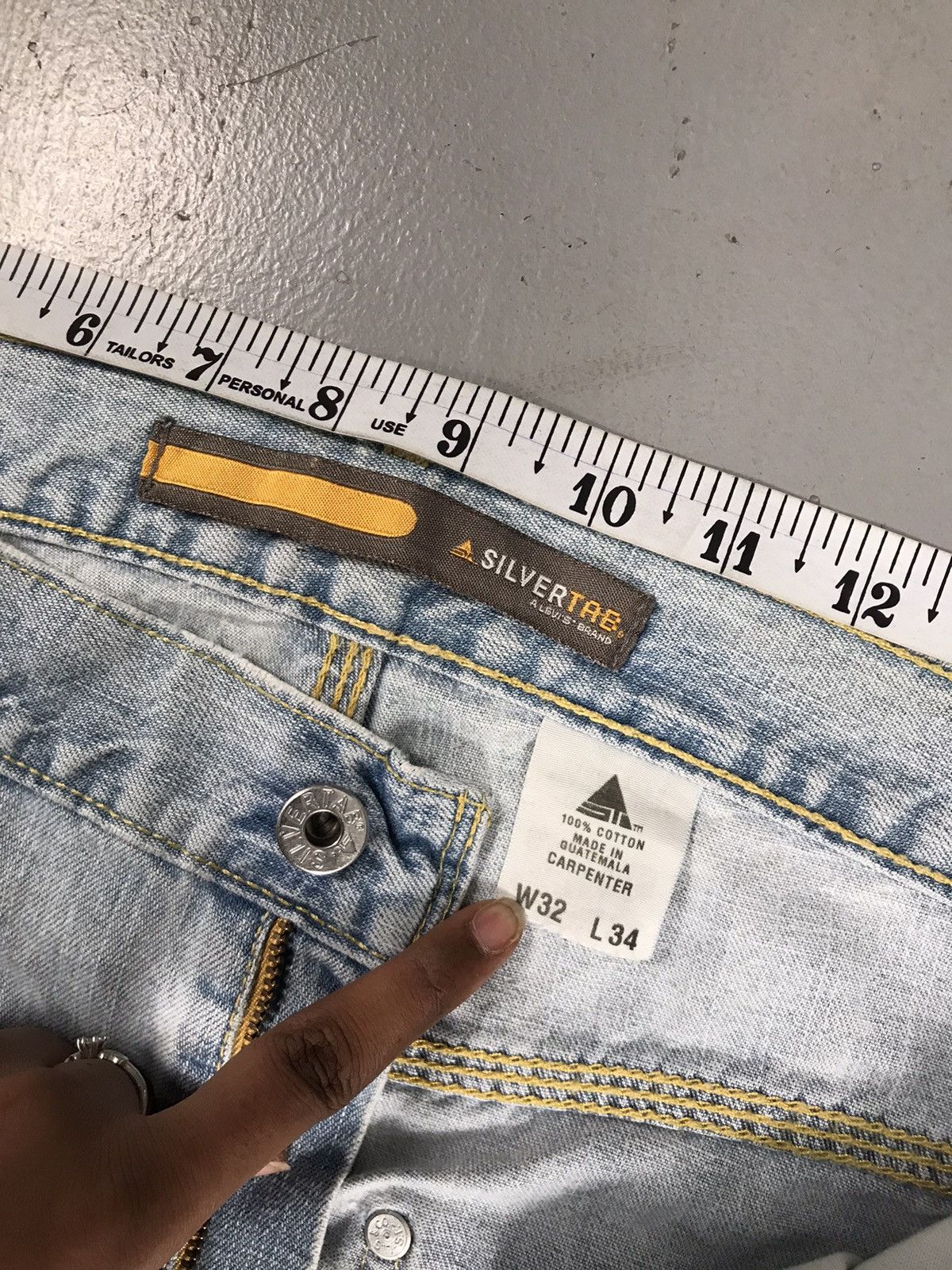 Levi's × Vintage Vintage Levi’s Strauss & co silver tab carpenter denim pant Size US 34 / EU 50 - 6 Thumbnail