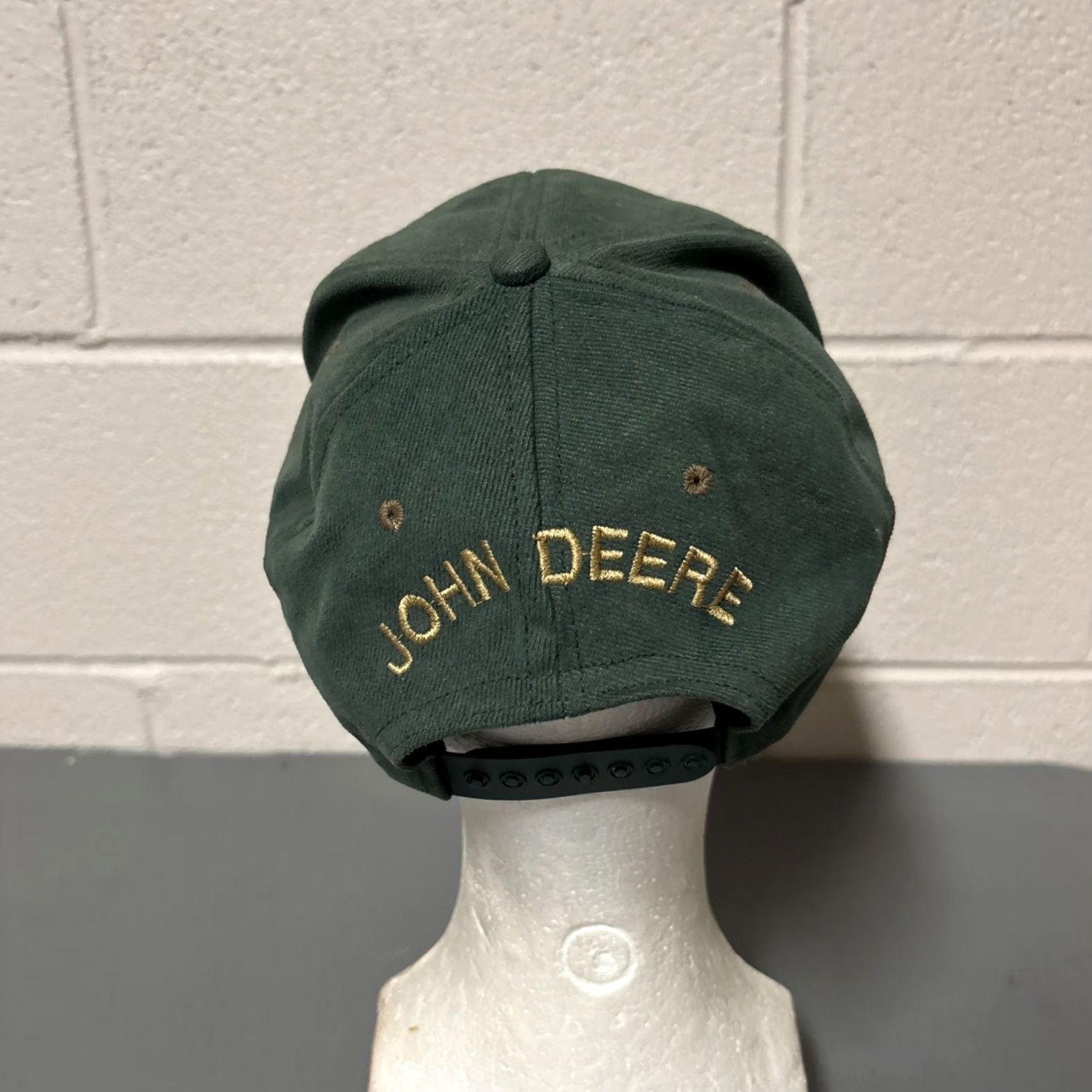 John Deere VINTAGE John Deere Snapback Baseball Cap Hat Two Tone Green Embroidered Buck Size ONE SIZE - 6 Thumbnail