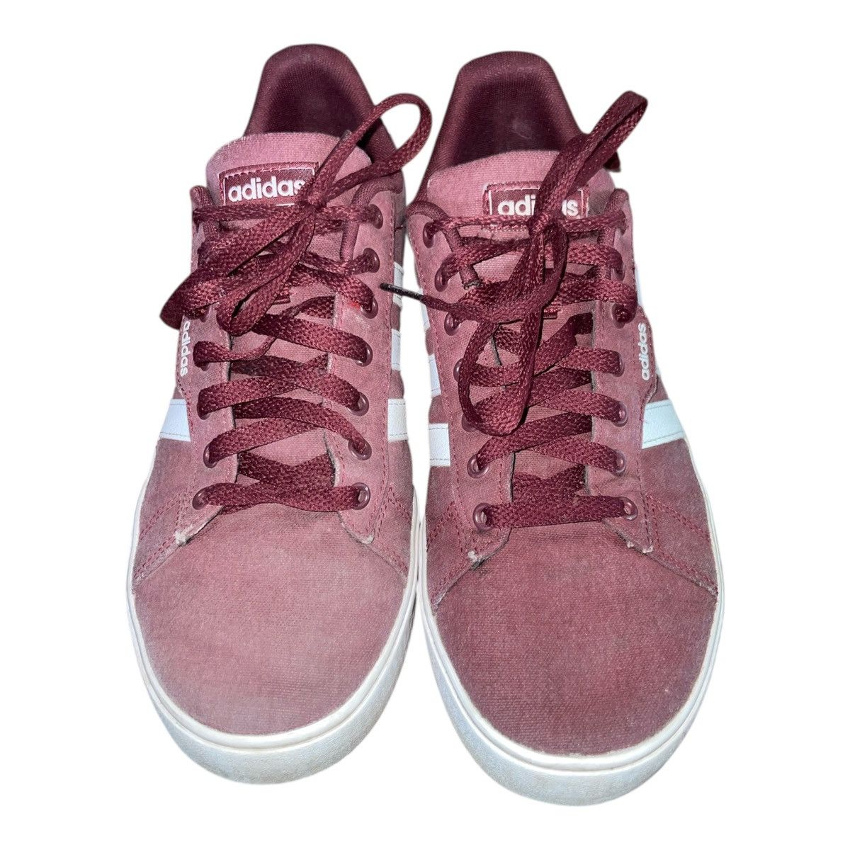 Adidas adidas Men's Daily 3.0 Burgundy /White Skate Sneakers Sz 9 Size US 9 / EU 42 - 7 Thumbnail