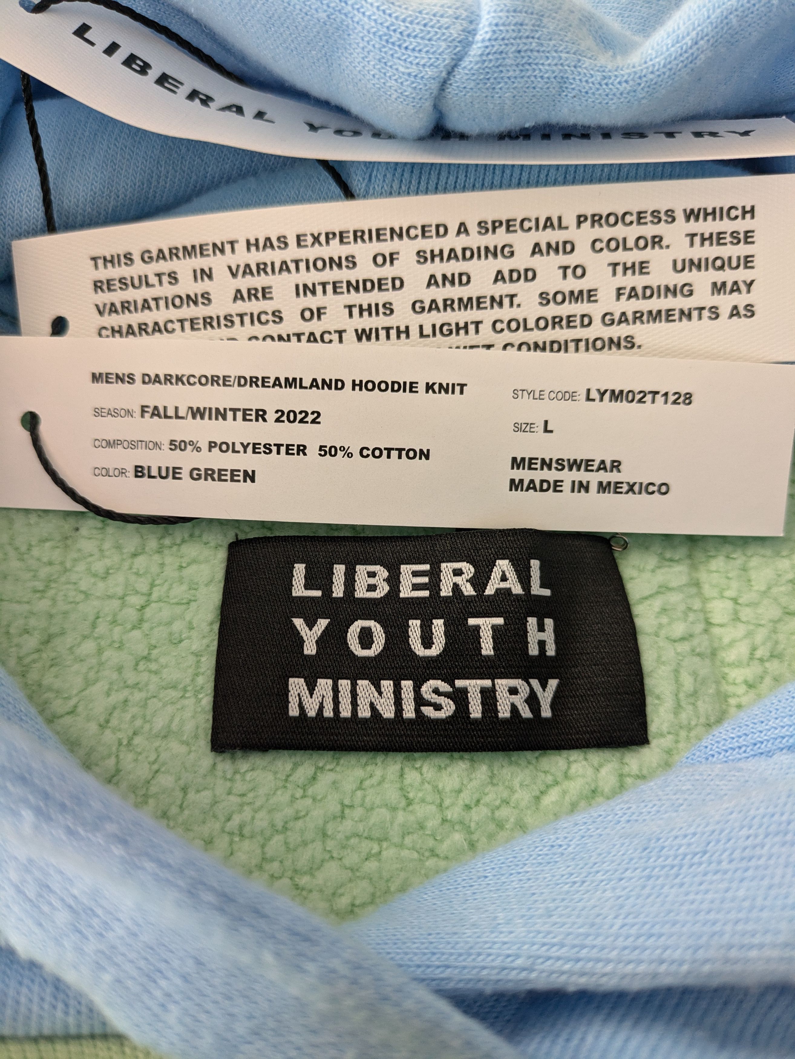 Liberal Youth Ministry Darkcore Destroyed Knit Hoodie Size US L / EU 52-54 / 3 - 4 Thumbnail