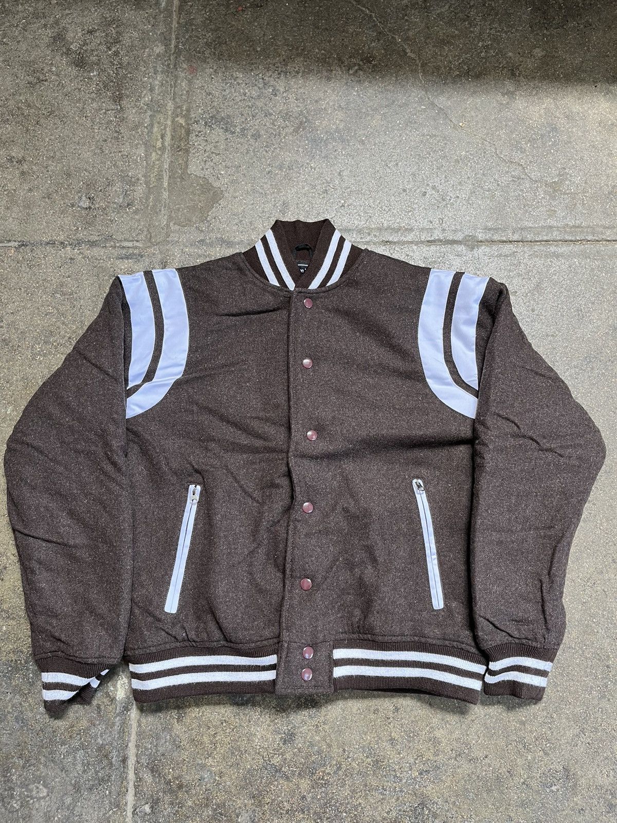 Vintage Vintage Wool Bomber Jacket Size US L / EU 52-54 / 3 - 1 Thumbnail