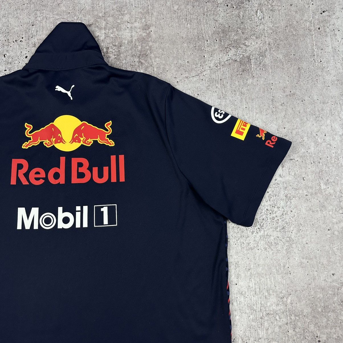 Puma Vintage Puma Honda Racing Red Bull Polo Jerseu Size US L / EU 52-54 / 3 - 12 Thumbnail