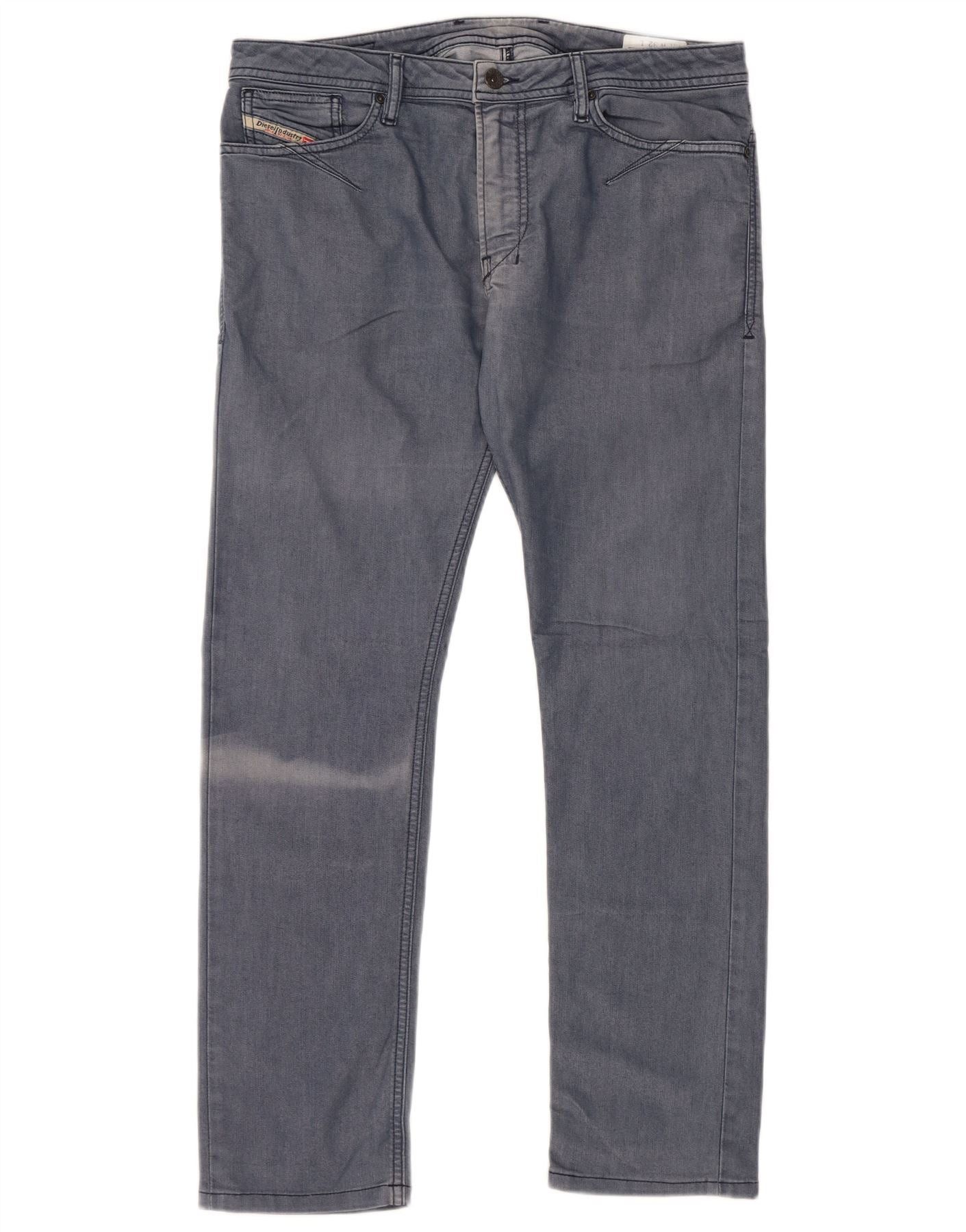 Diesel Mens Shioner Slim Jeans W32 L29 Blue Cotton Size US 32 / EU 48 - 1 Thumbnail