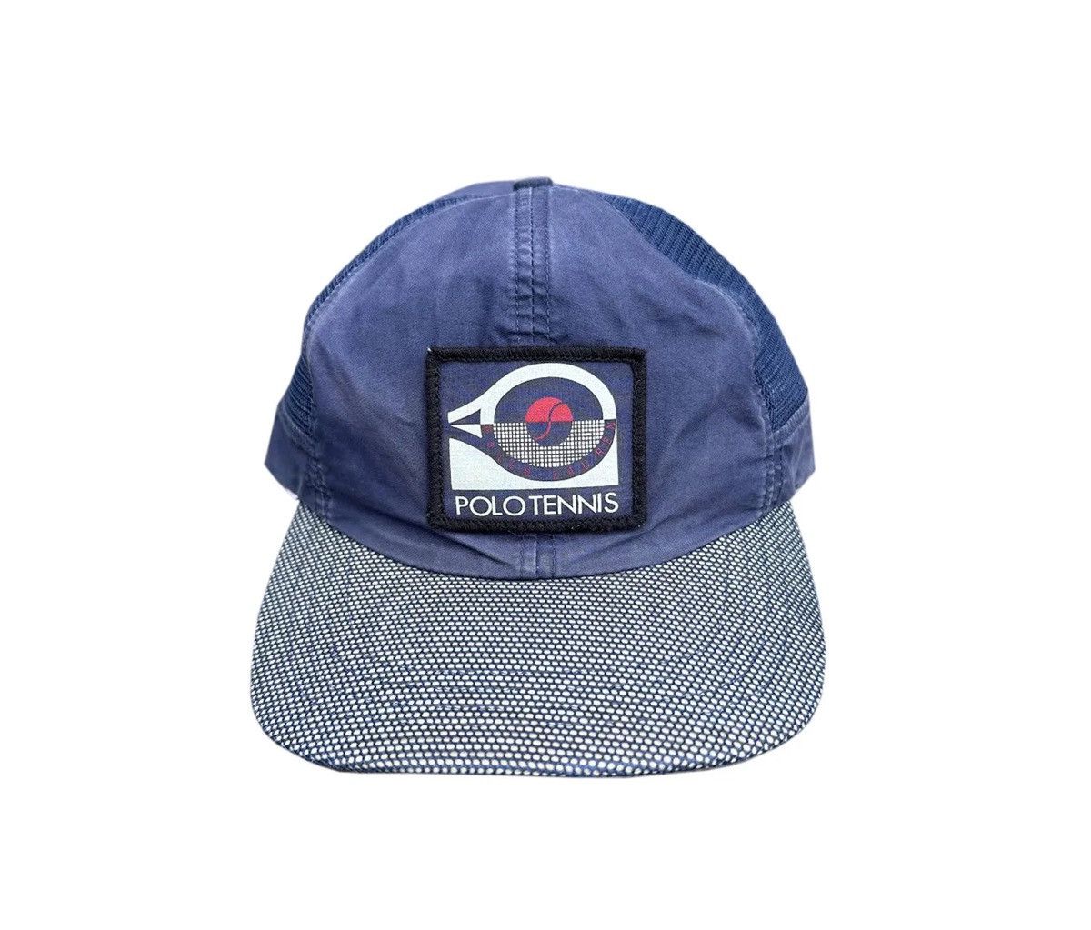 Polo Ralph Lauren Vintage Polo Ralph Lauren Tennis Navy Mesh Hat Size ONE SIZE - 1 Thumbnail