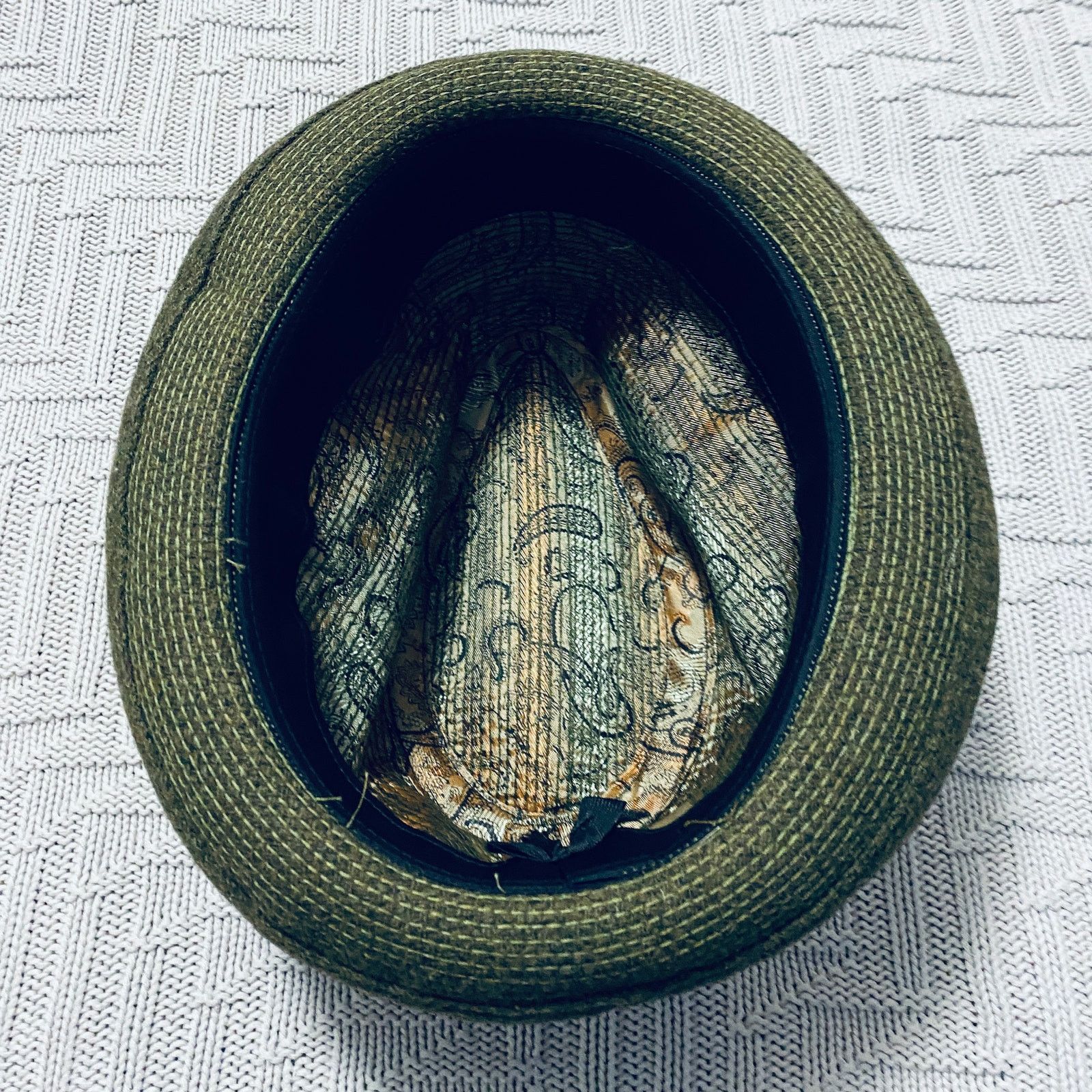 Vintage Vintage olive green fedora hat Size ONE SIZE - 5 Thumbnail