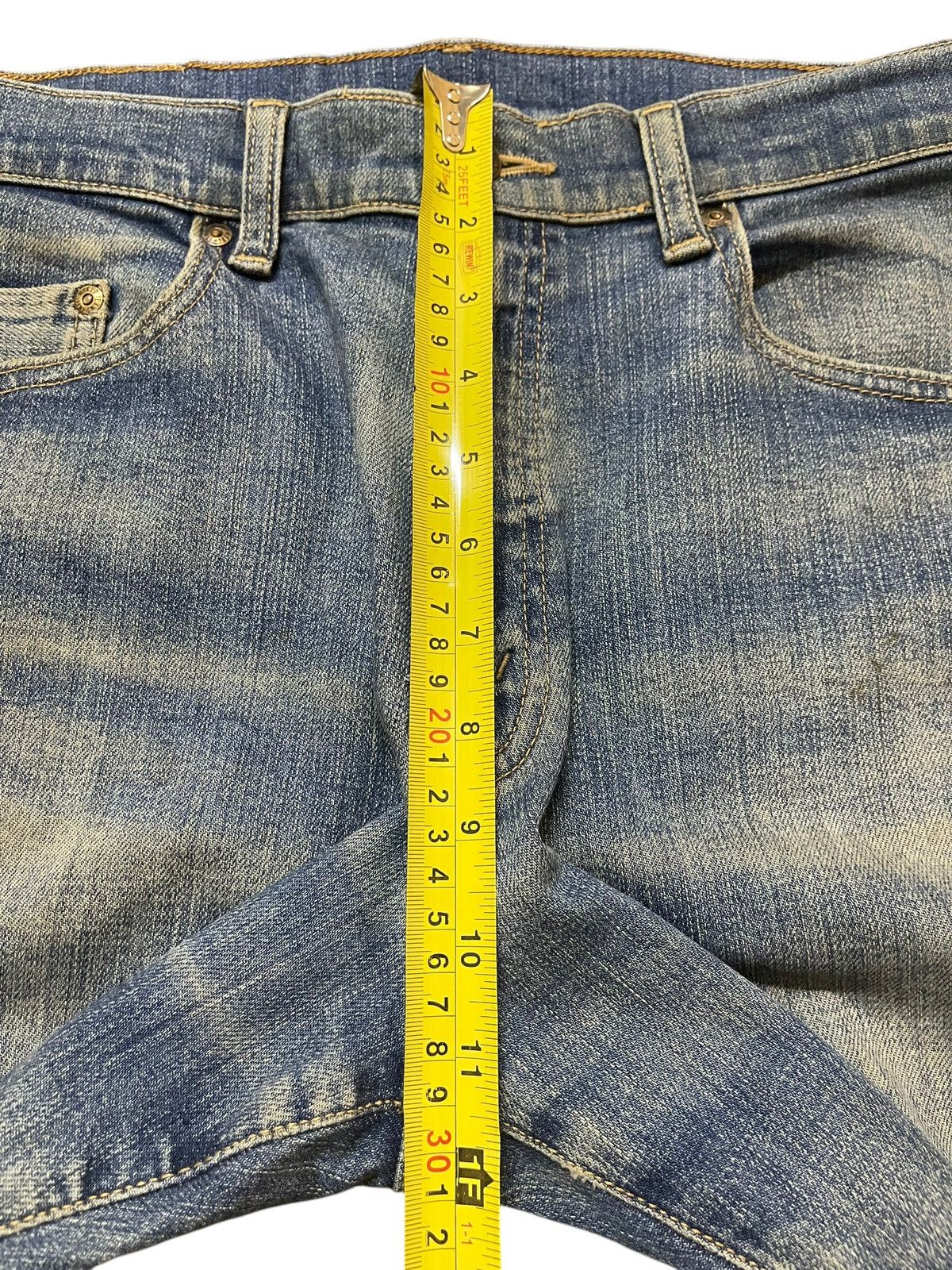 JNCO Vintage Japanese Brand Mud Faded Wash Style Baggy Jeans Size US 31 - 14 Thumbnail