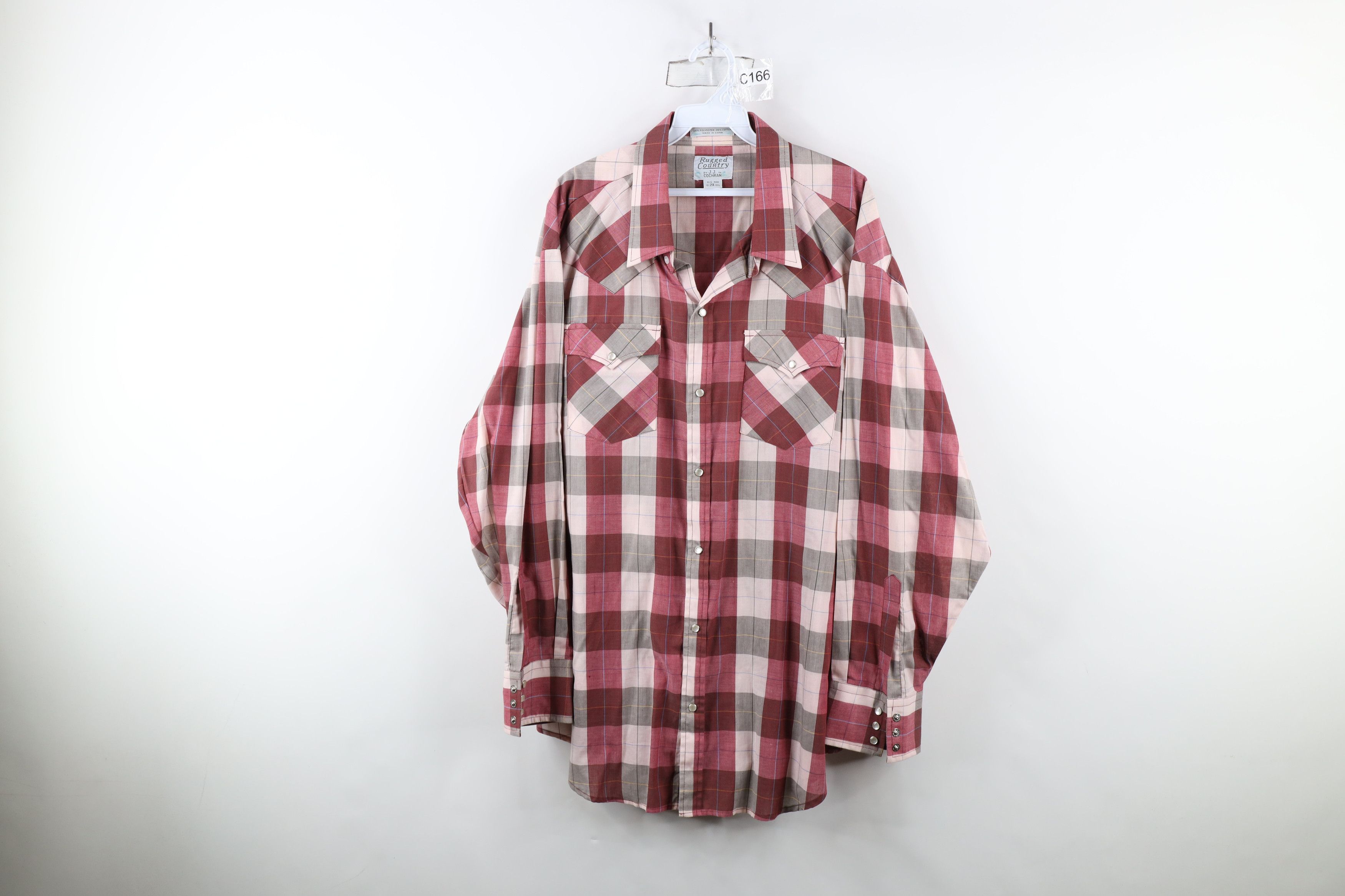 Vintage Vintage 90s Streetwear Western Cowboy Snap Button Shirt Size US XXL / EU 58 / 5 - 1 Thumbnail
