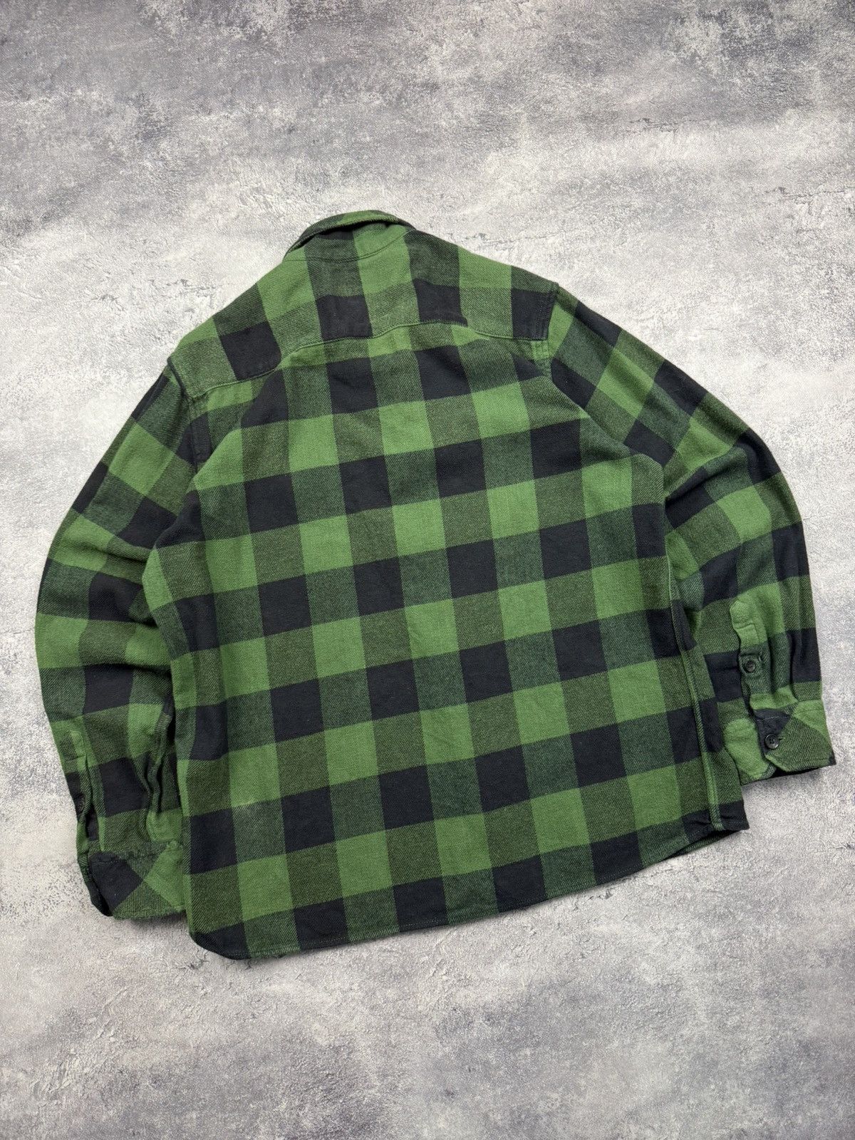 Dickies Vintage Dickies Flannel Shirt Green Checkered Button Up Y2K Size US XL / EU 56 / 4 - 16 Thumbnail