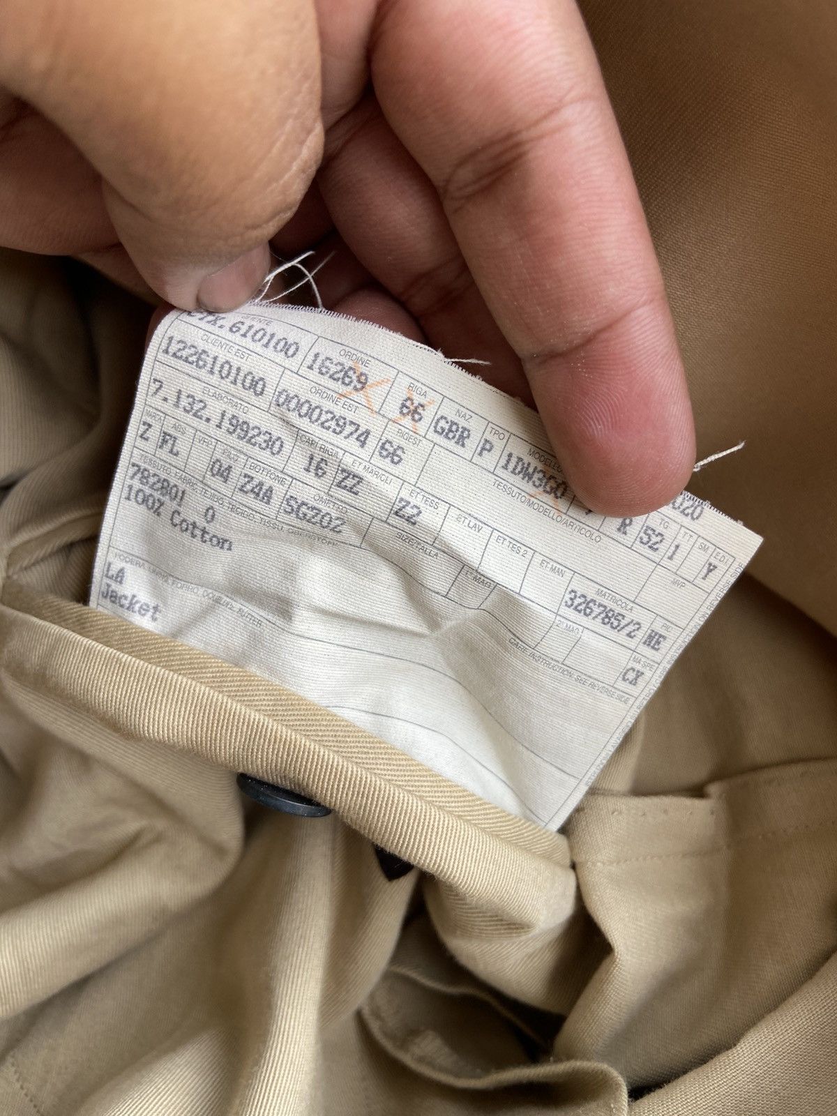 Ermenegildo Zegna SS2010 "Lavato In Capo" Garment Dyed Cotton Blazer Jacket Size 52S - 7 Thumbnail