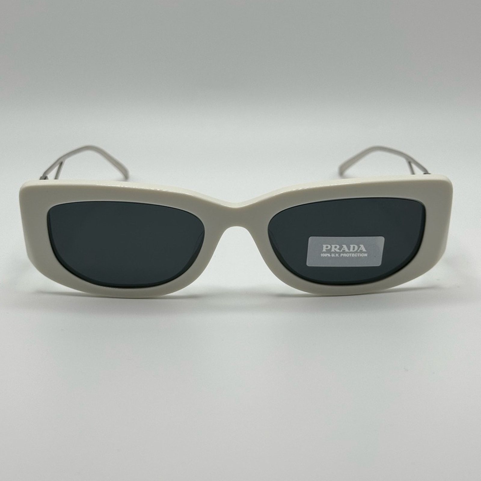 Prada NEW PRADA PR14YS 1425S0 Talc/Dark Grey Women Sunglasses Size ONE SIZE - 2 Thumbnail