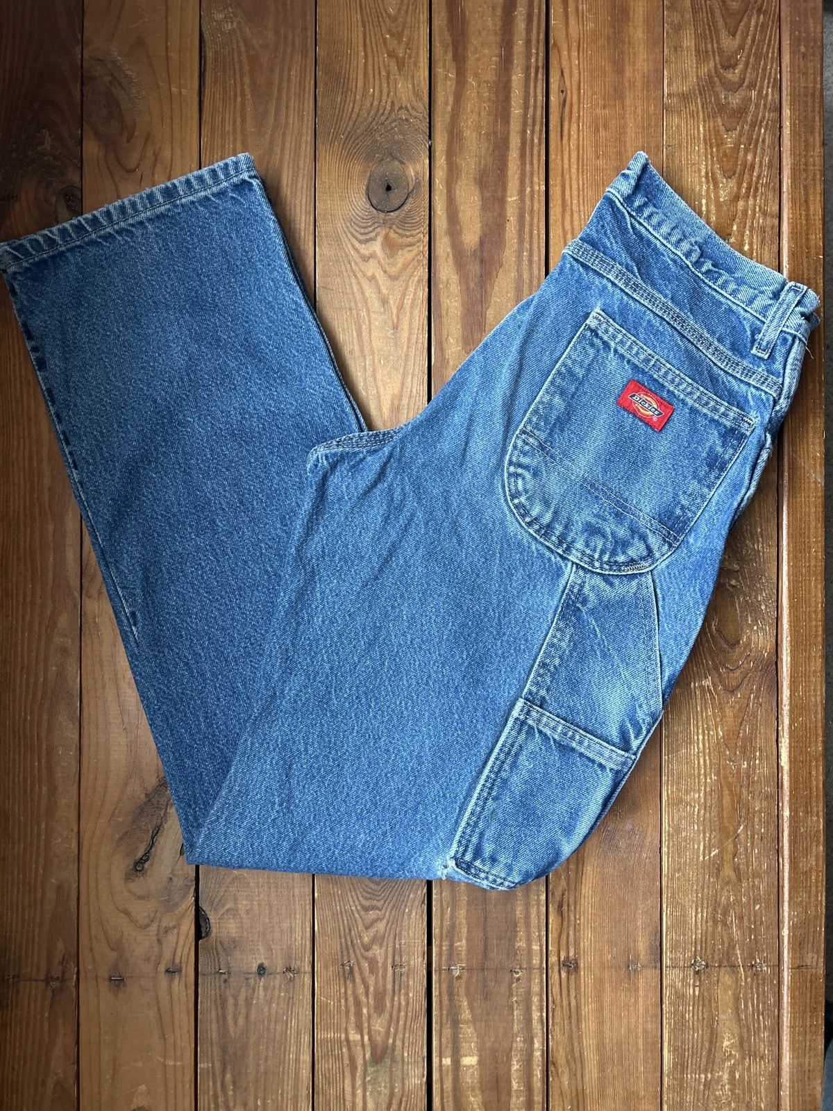 Dickies × Vintage Vintage 90s Dickies Blue Carpenter Denim Jeans Size US 31 - 1 Thumbnail