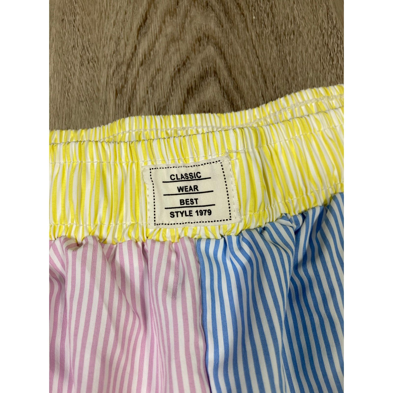Shein SHEIN Curve Women's Plus 2XL Striped Colorblock Shorts Size 34" / US 12 / IT 48 - 5 Thumbnail