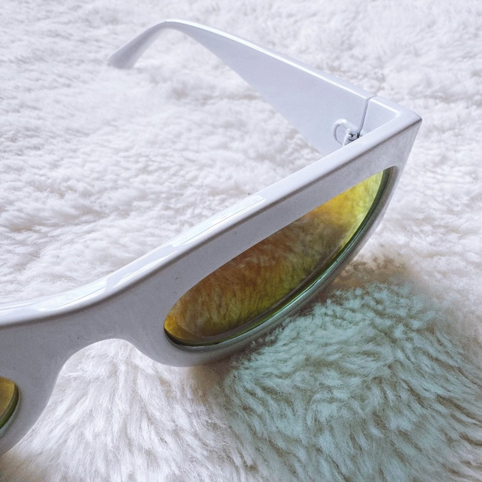 Other Francis Mirrored Orange with White Rim Sunglasses Size ONE SIZE - 8 Thumbnail