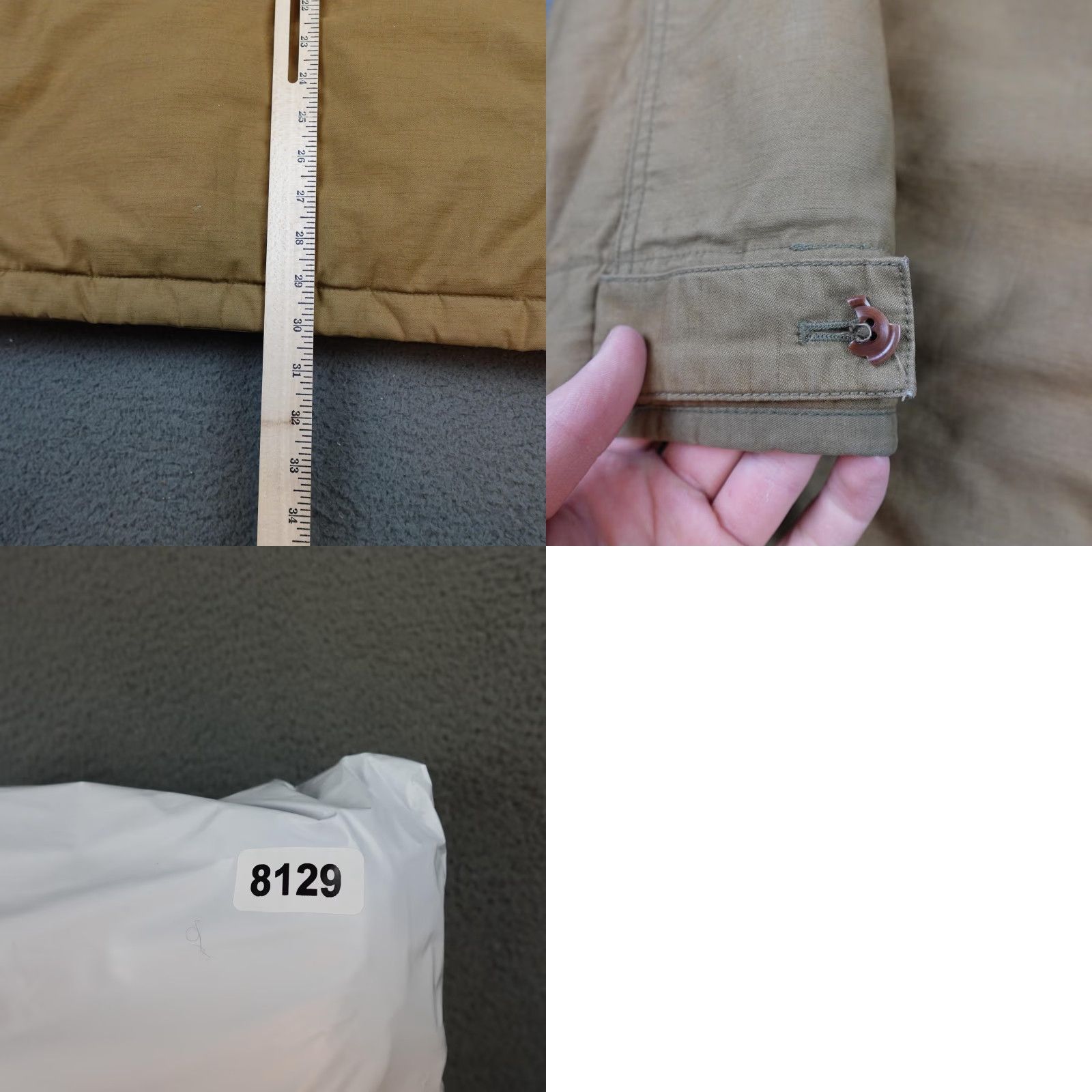 J.Crew J.Crew Field Mechanics Jacket Mens M Beige Hooded Canvas Full Zip Insulated Military Style Shirt? Size US M / EU 48-50 / 2 - 9 Thumbnail