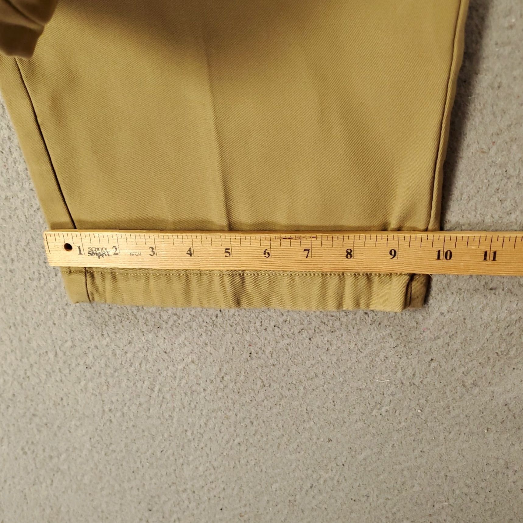 Vintage LL Bean Pant Mens 46x30 Chino Cotton Pleated Lined Comfort Waist Beige Size US 30 / EU 46 - 5 Thumbnail