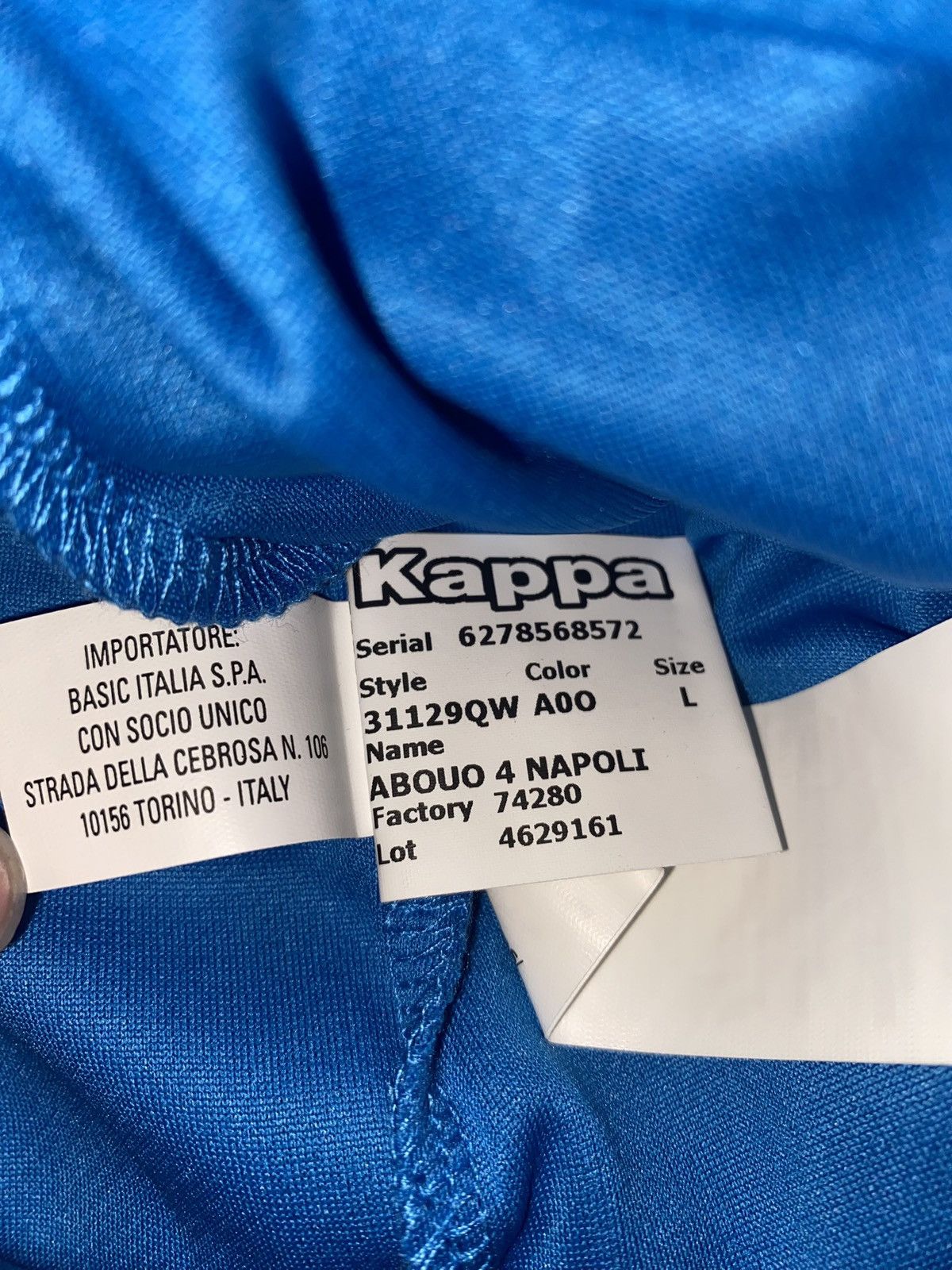 Kappa SSC Napoli FC - Squad Signed Shirt - 2020/21 - Large Size US L / EU 52-54 / 3 - 22 Thumbnail