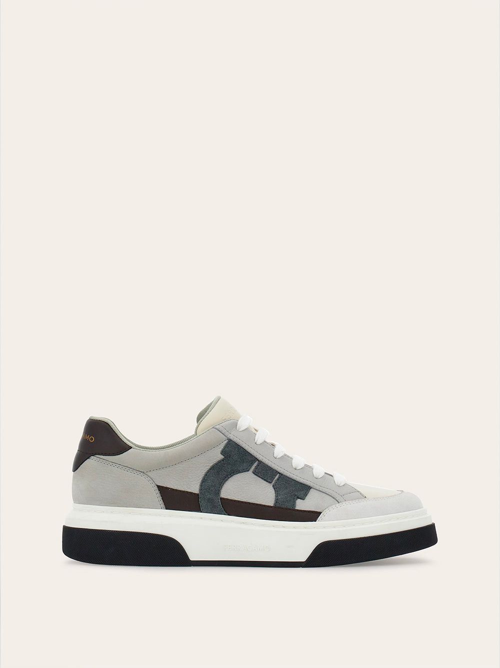 image of Salvatore Ferragamo Logo Multicolor Sneakers Size 9, Men's