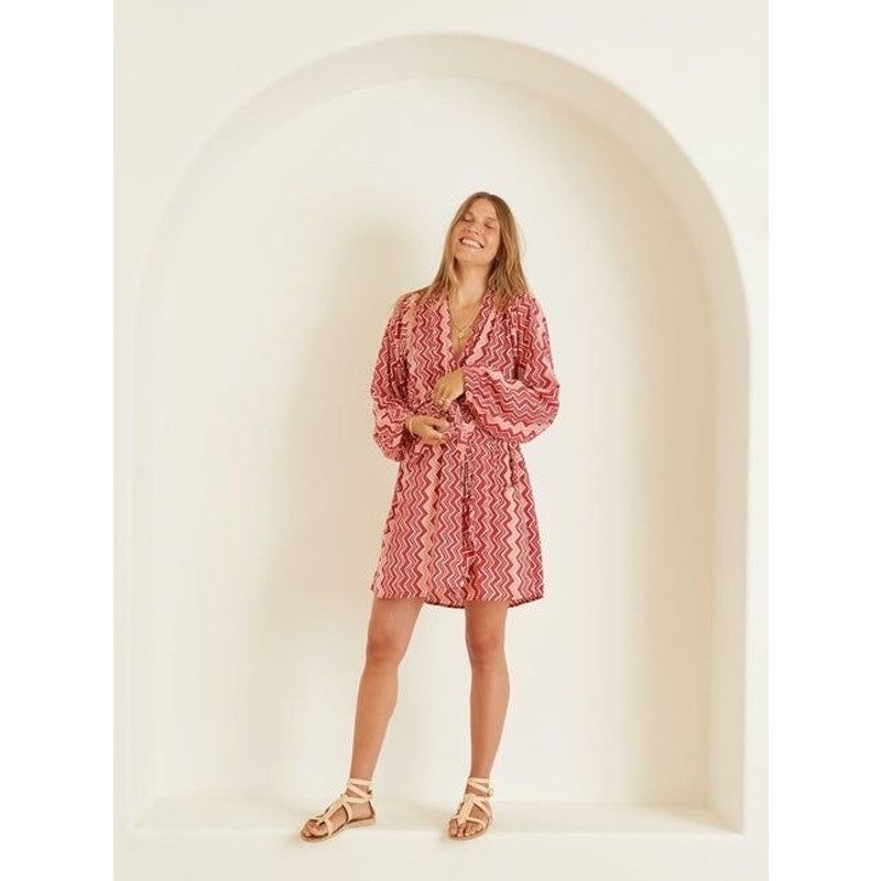 Natalie Martin Natalie Martin Nico L/S Mini batik long sleeve wrap dress M Size M / US 6-8 / IT 42-44 - 16 Thumbnail