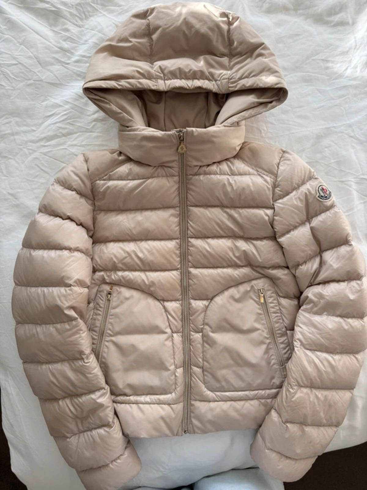 Moncler Moncler Merville Giubbotto beige down jacket Size XS / US 0-2 / IT 36-38 - 7 Thumbnail