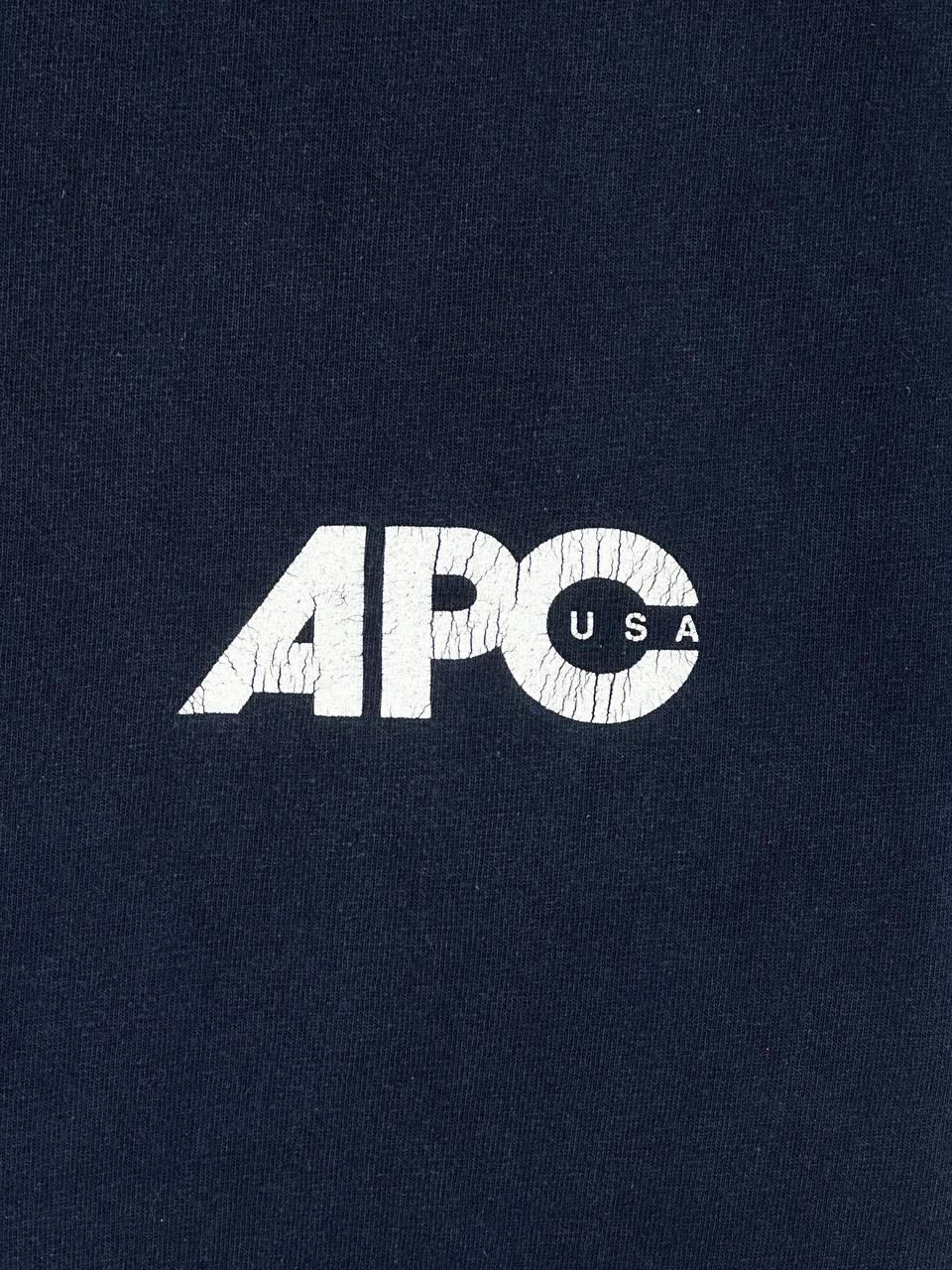 A.P.C. A.P.C Casual Navy Cotton T-SHIRT Made In USA Size US S / EU 44-46 / 1 - 7 Thumbnail