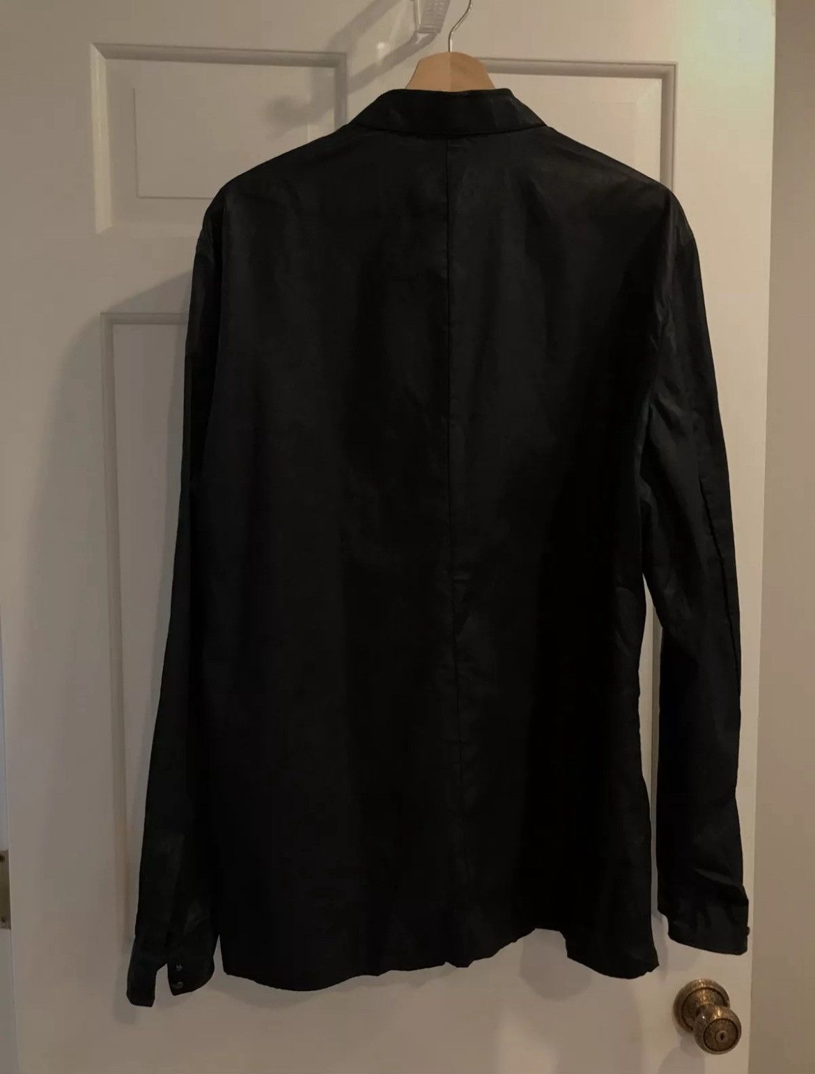 John Varvatos coated stand collar SHIRT Size medium. Size US M / EU 48-50 / 2 - 5 Thumbnail
