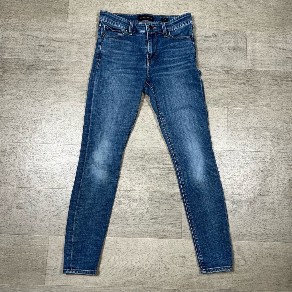 Lucky Brand Ava Skinny Mid-Rise Jeans, Light Fading Blue Den