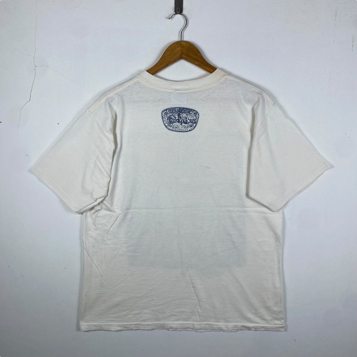 Vintage Vintage 90's NASHVILLE ECLECTIC COWBOY Graphic Tee Shirt Size US L / EU 52-54 / 3 - 5 Thumbnail