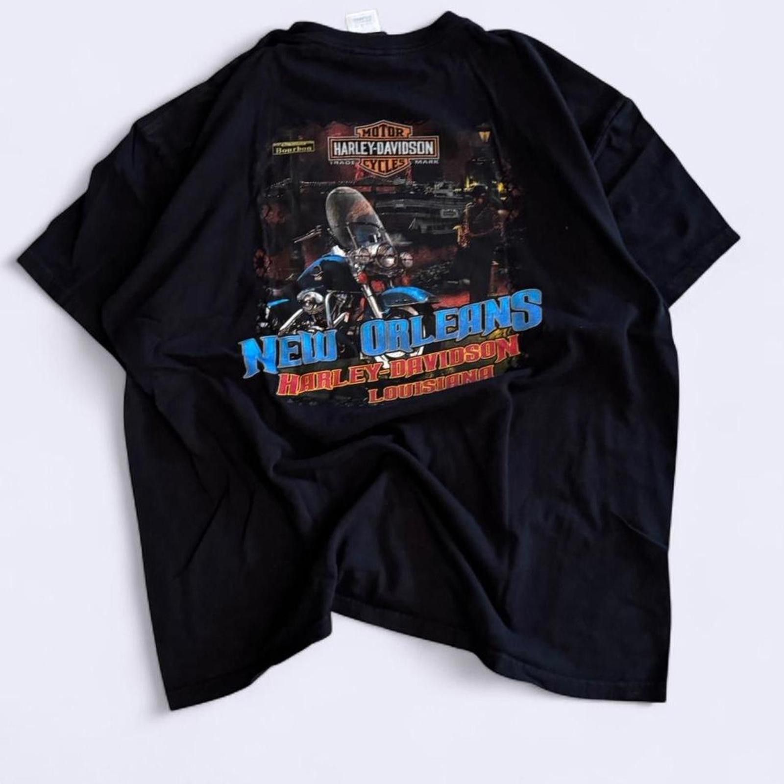 Harley Davidson Harley Davidson Men's Black Tshirt 2XL flame design Size US XXL / EU 58 / 5 - 4 Thumbnail